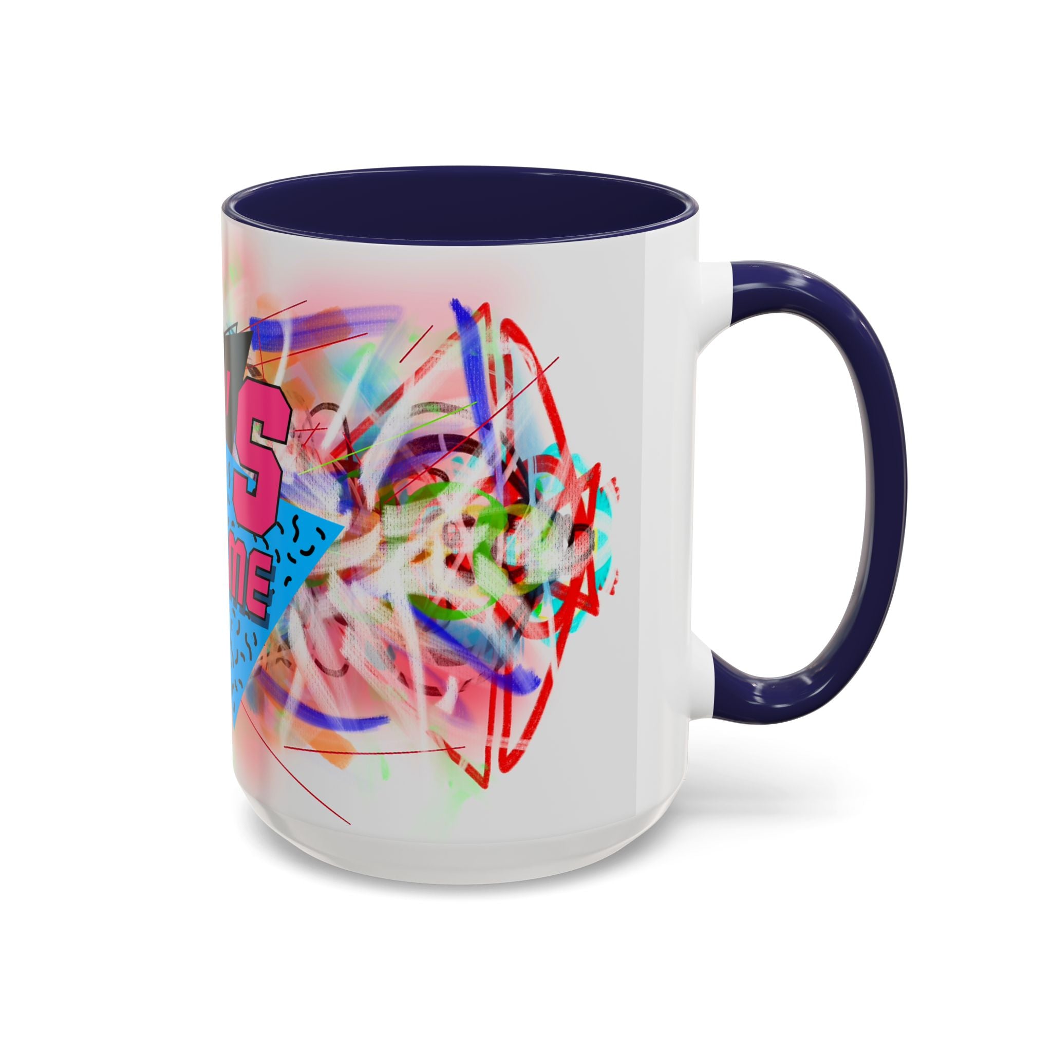 80's Made Me Retro Accent Coffee Mug — 11/15oz 80s Neon Vintage Gift