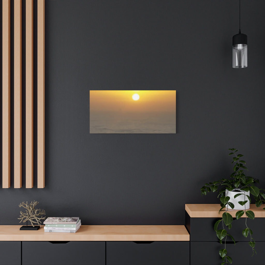 Sunset Ocean Canvas Art Print