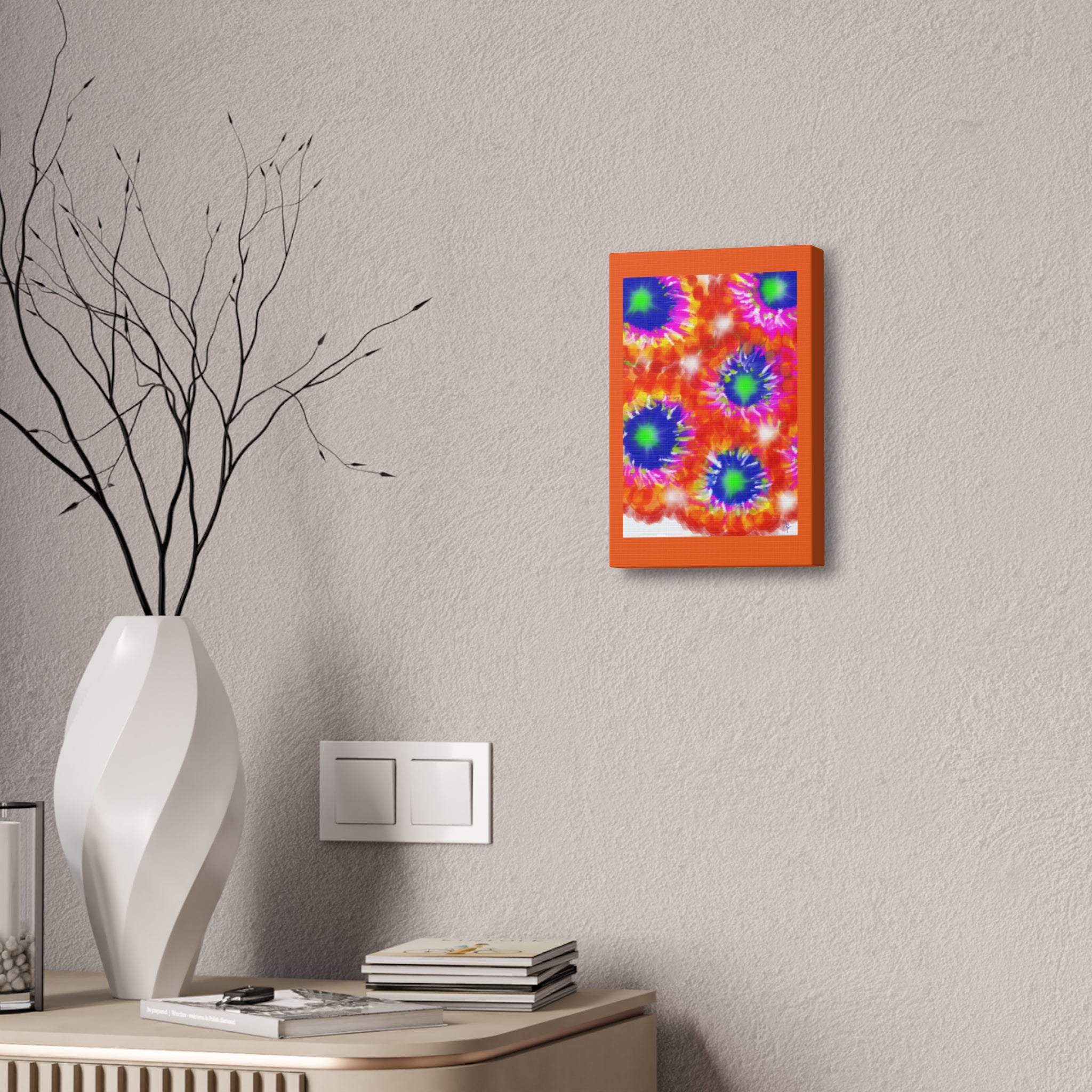 Tie-Dye Burst Canvas Print — Vibrant Abstract Wall Art