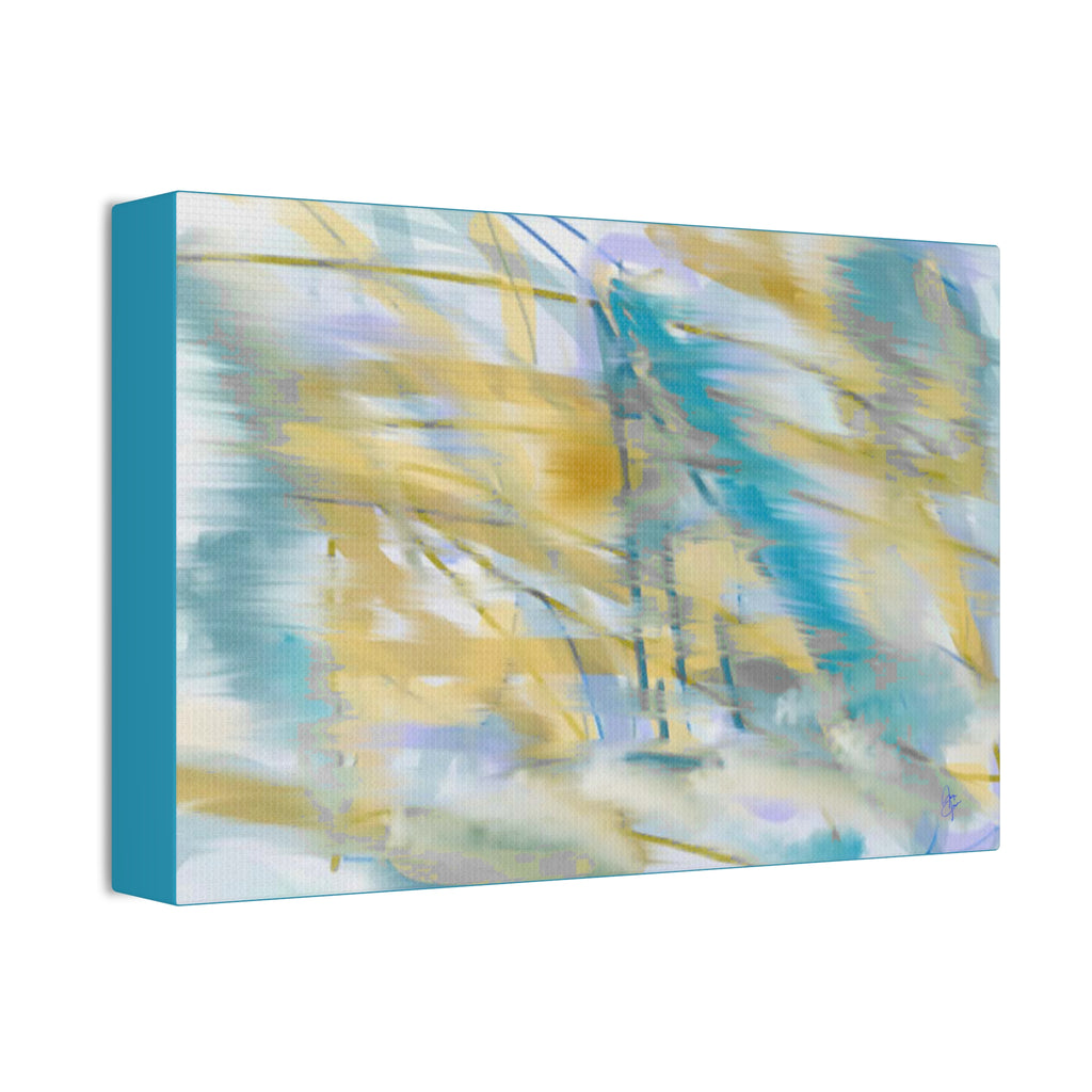Abstract Coastal Breeze Canvas — Stretched 1.5" Wall Art