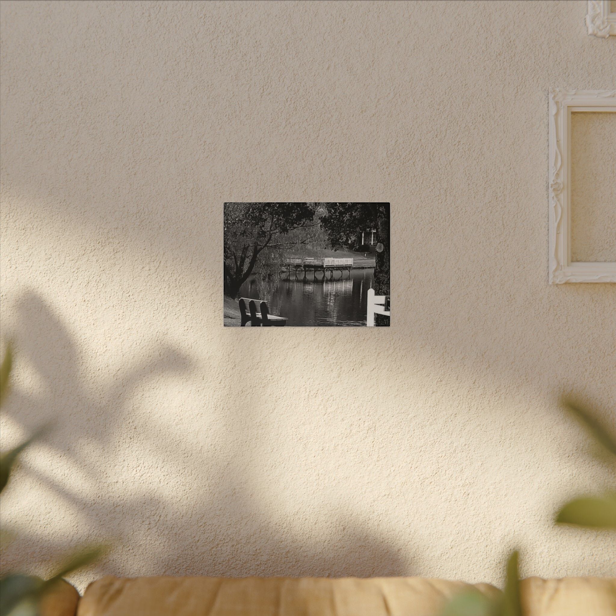 Black and White Canvas Wall Art - Tranquil Landscape Decor