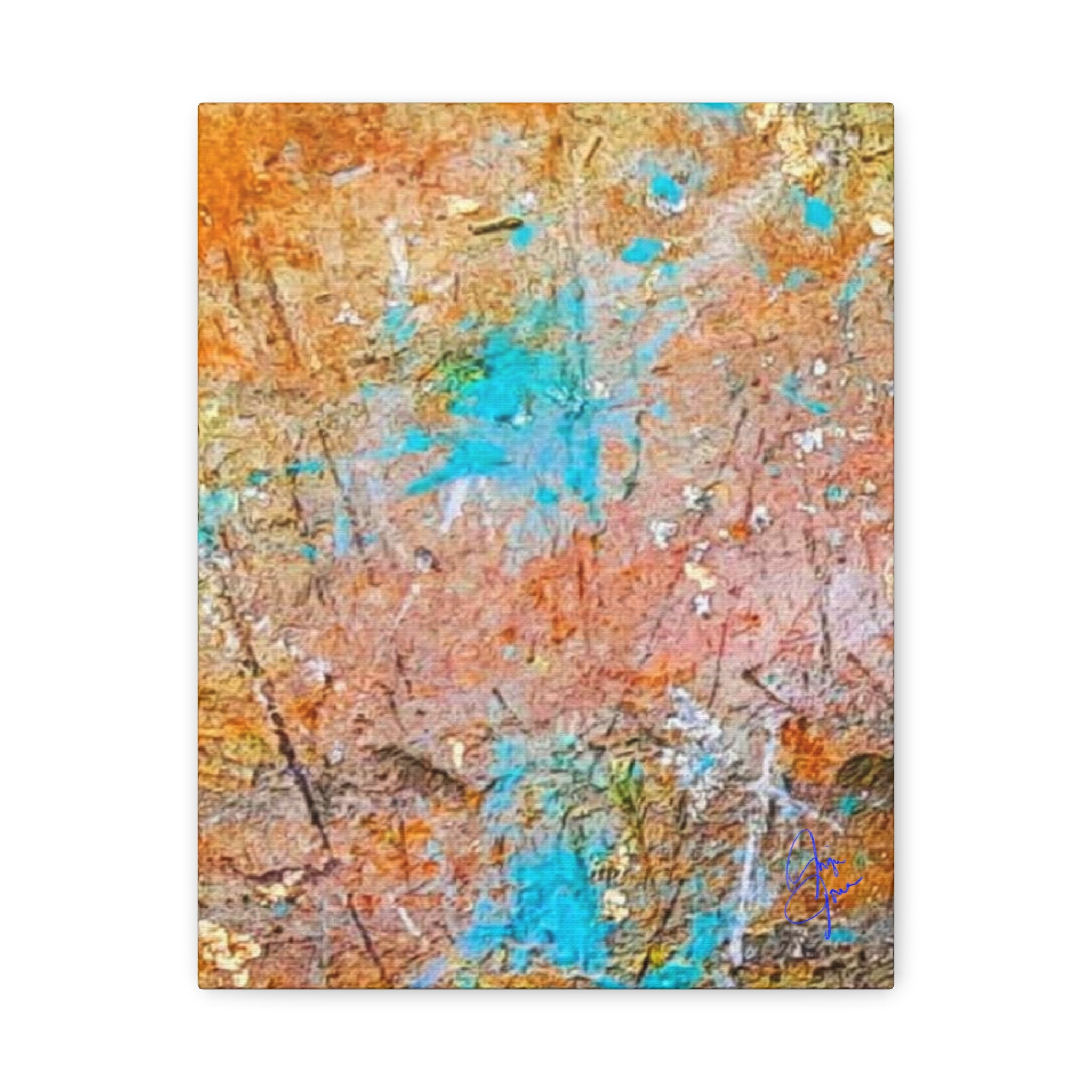 Matte Canvas Wall Art — 'Walk in the Woods' Abstract by Angie Jones (Stretched 1.25")