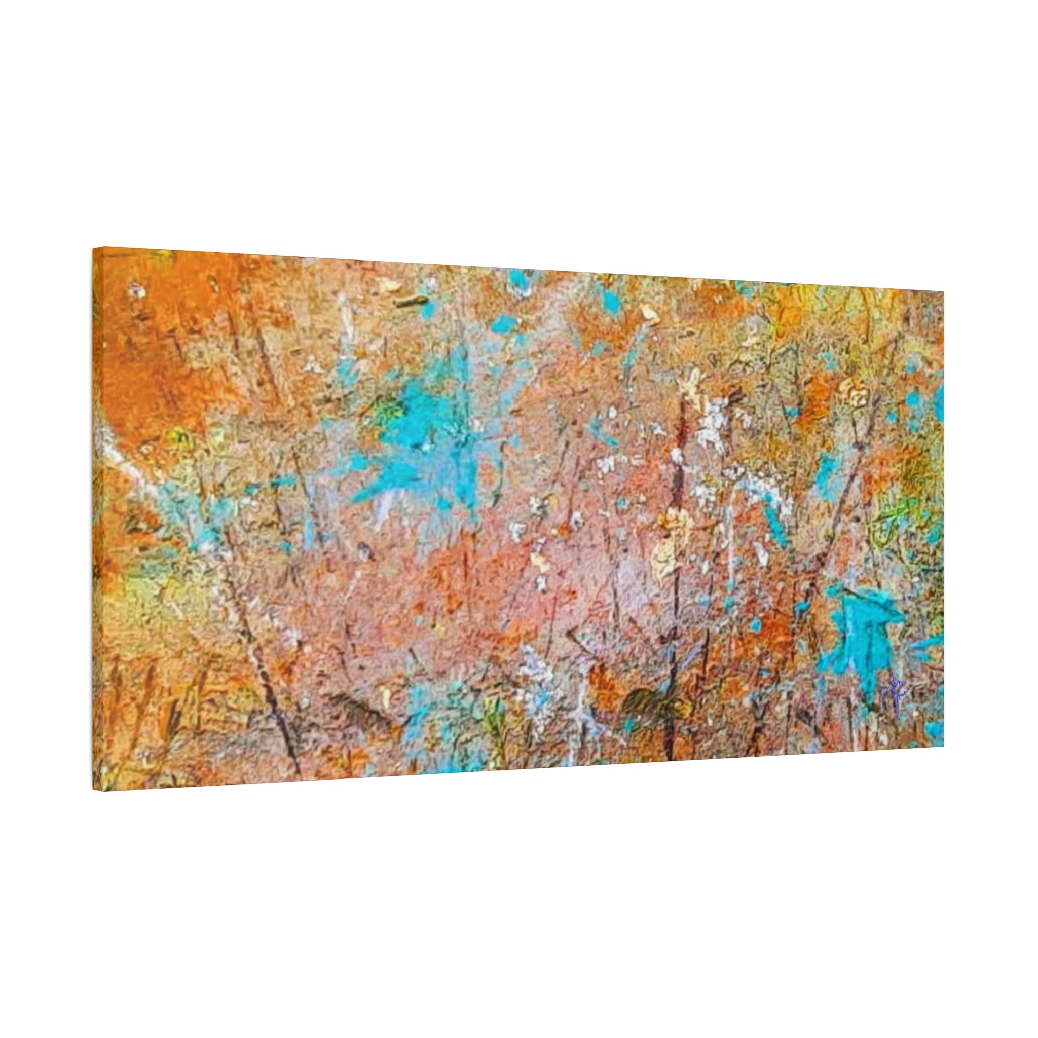 Matte Canvas Wall Art — 'Walk in the Woods' Abstract by Angie Jones (Stretched 1.25")