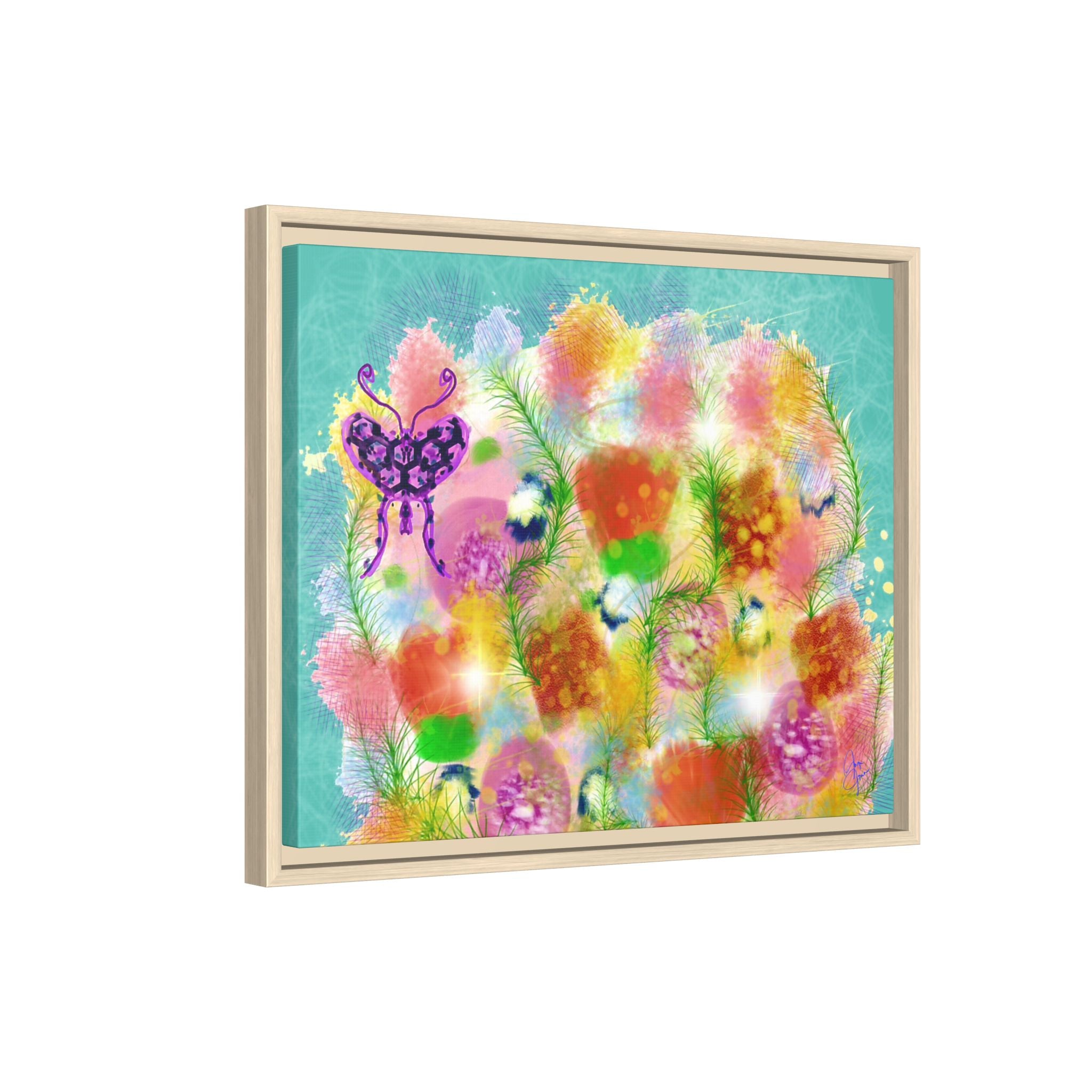 Matte Canvas, Framed (Multi-color)