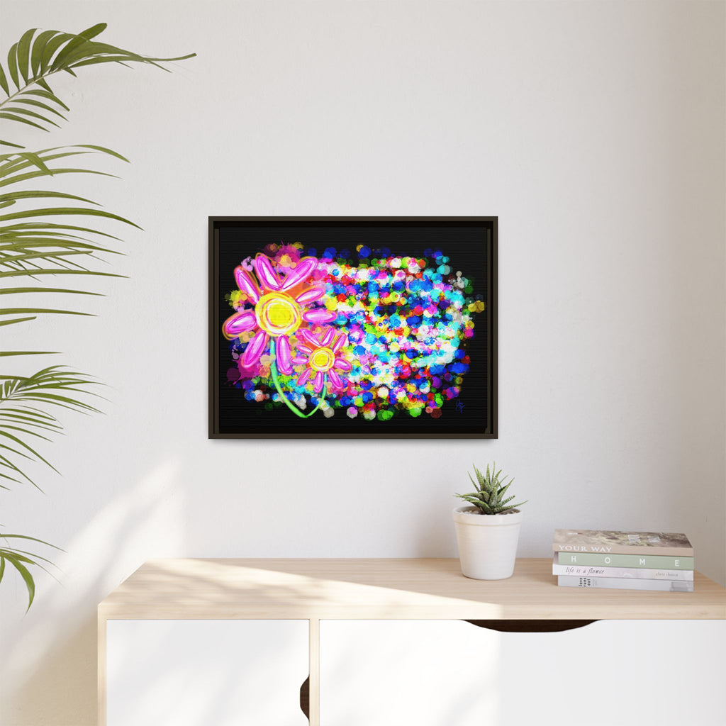 Playful Color Matte Canvas Framed Wall Art