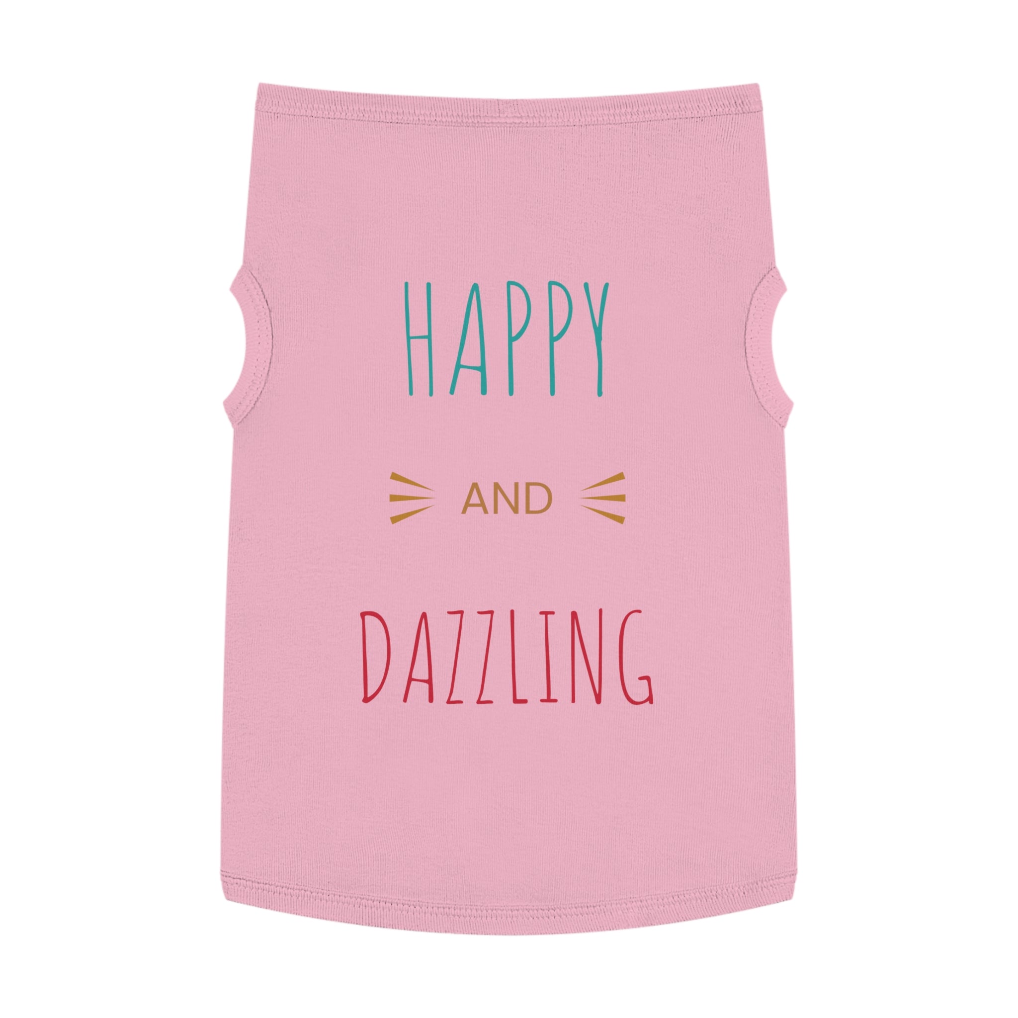 Happy & Dazzling Pet Tank Top for Fun-Loving Pets I