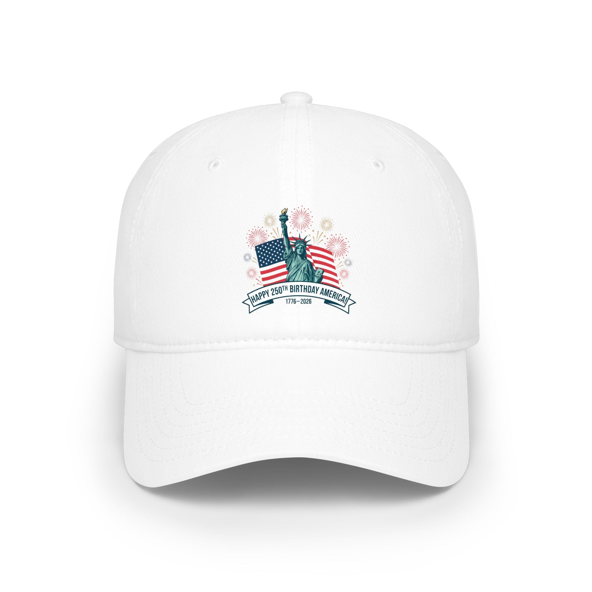 Statue of Liberty Floral Cap — 'Land of the Free' Low Profile Baseball Hat