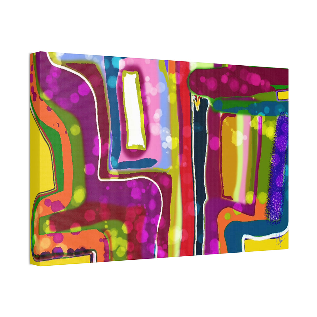 Abstract Colorburst Canvas – Vibrant Pop Art Wall Decor