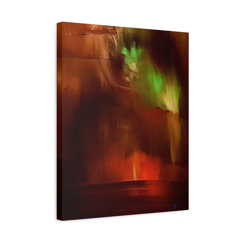 Sunset Sail Matte Canvas Wall Art — Abstract Sailing Into the Sunset (Stretched)