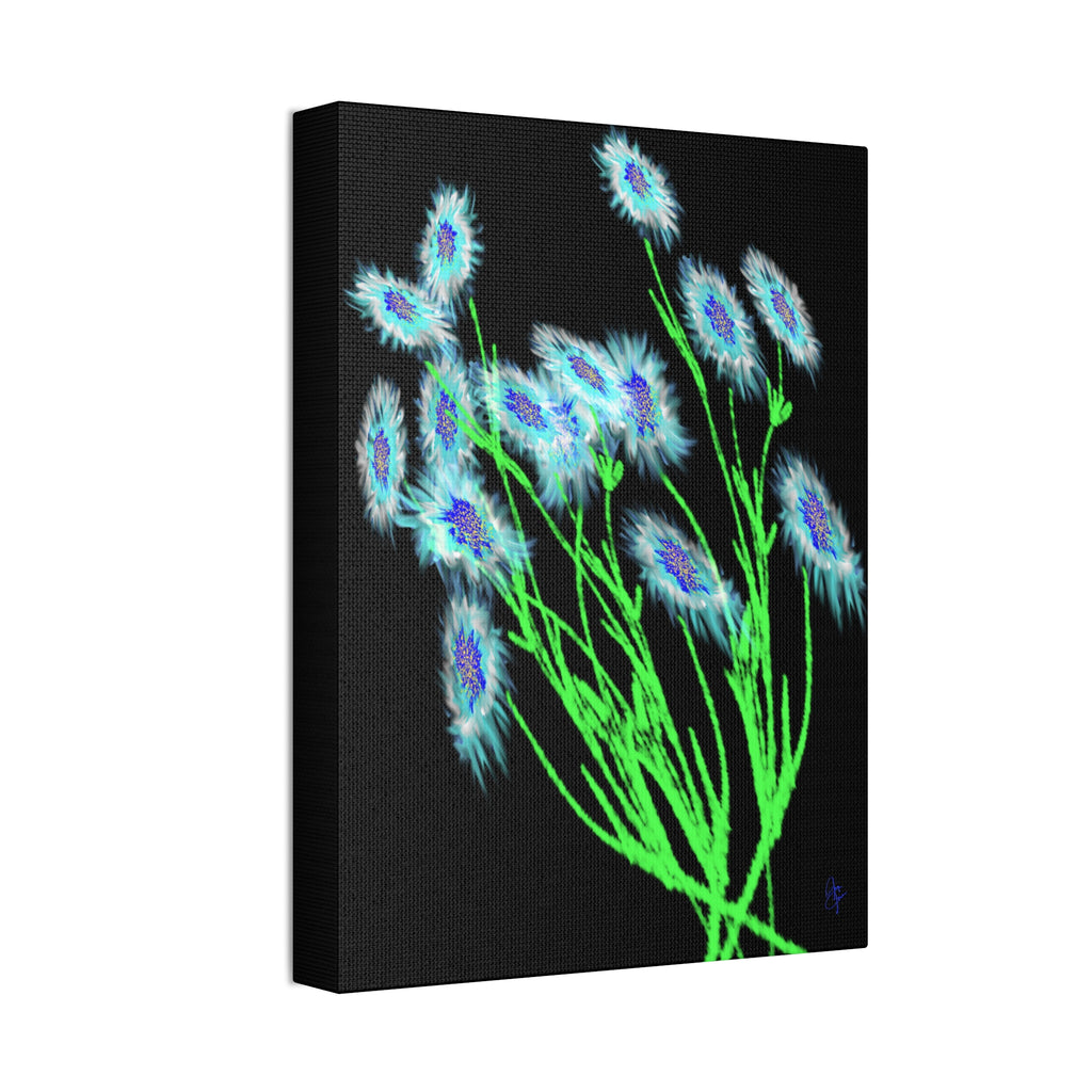 Neon Wildflower Canvas Print