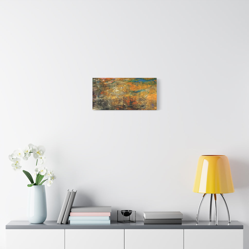 Abstract Autumn Texture Matte Canvas Print — Stretched Wall Art