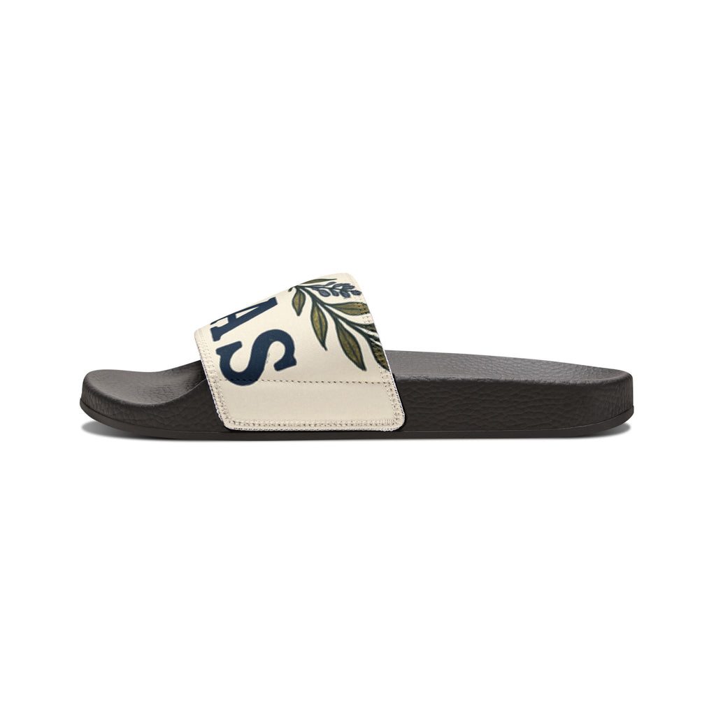 Stylish Women's Removable-Strap Sandals with Tropical Design 1