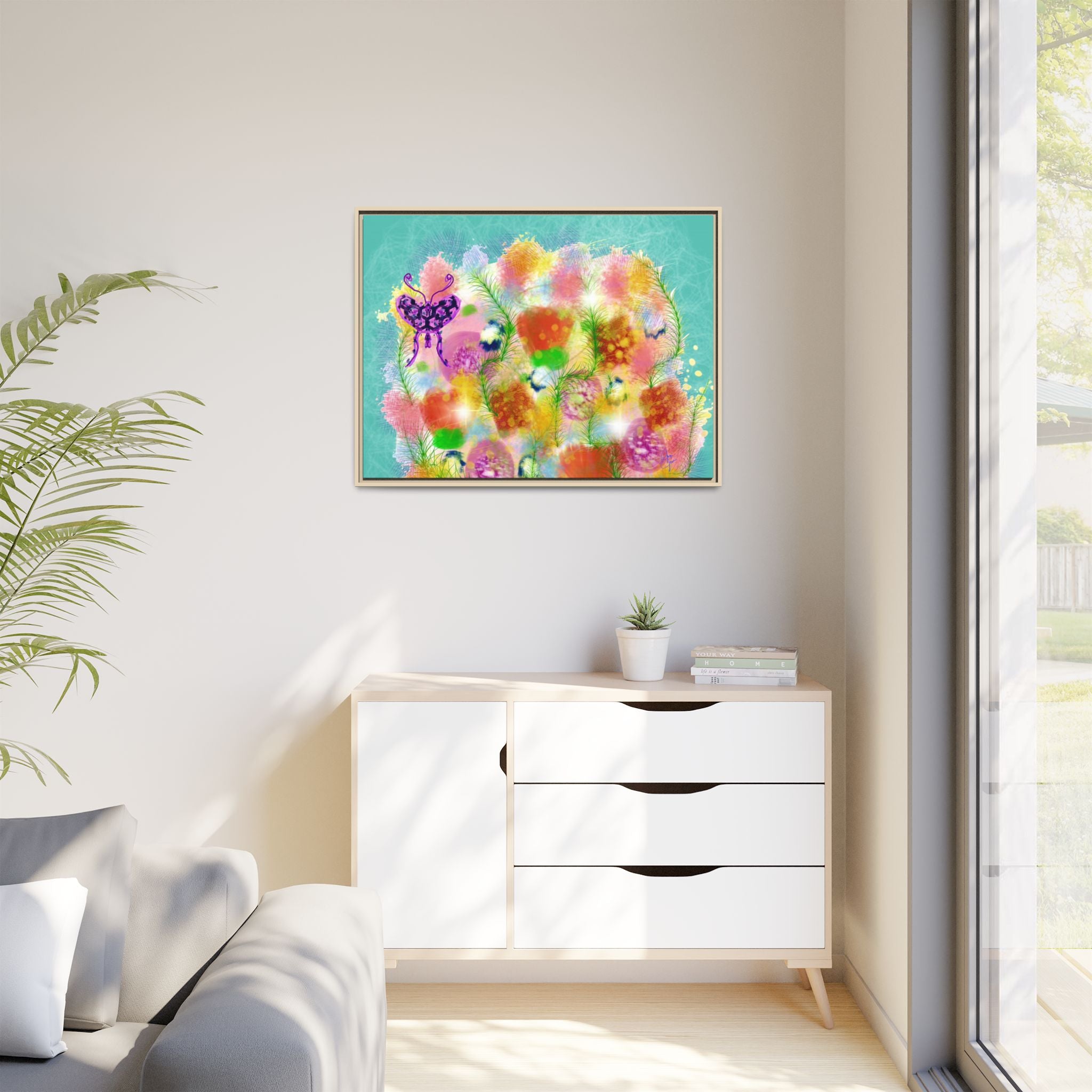 Matte Canvas, Framed (Multi-color)