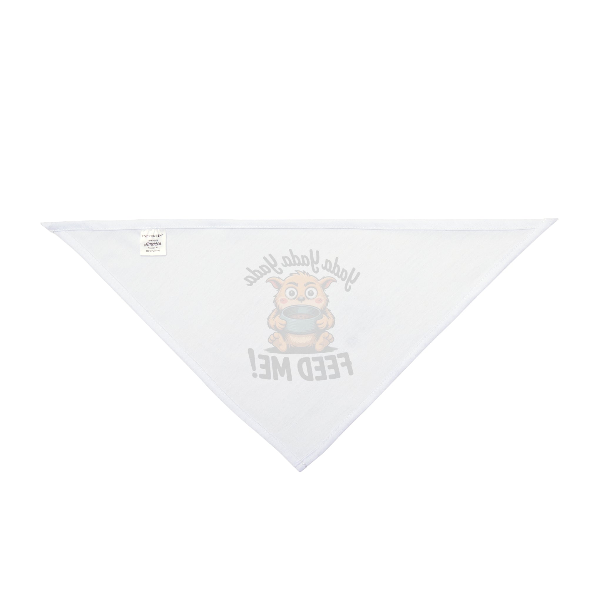 Cute Cartoon Pet Bandana – Yada Yada Yada, Feed Me! - Ideal for Dog Lovers and Pet Celebrations