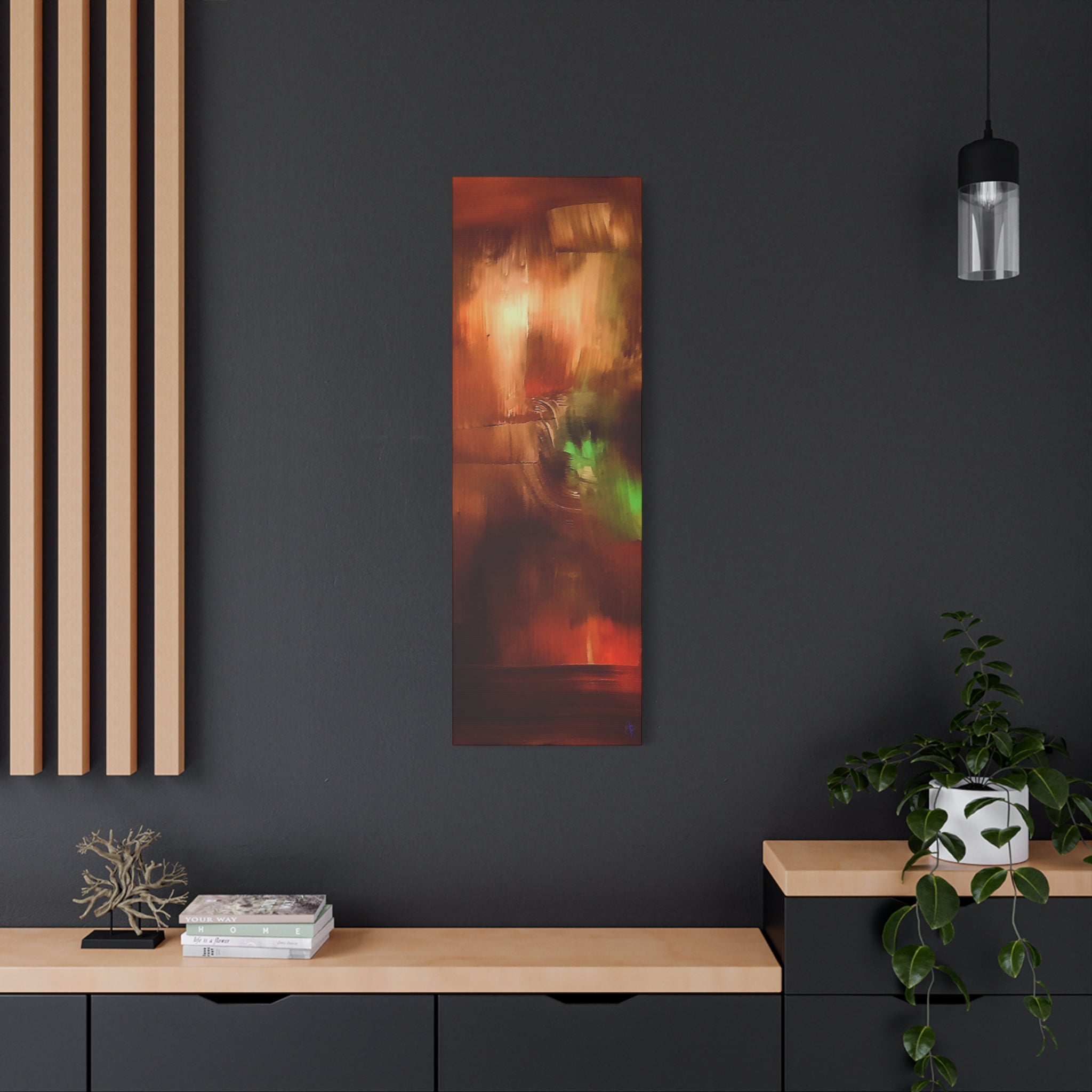 Sunset Sail Matte Canvas Wall Art — Abstract Sailing Into the Sunset (Stretched)