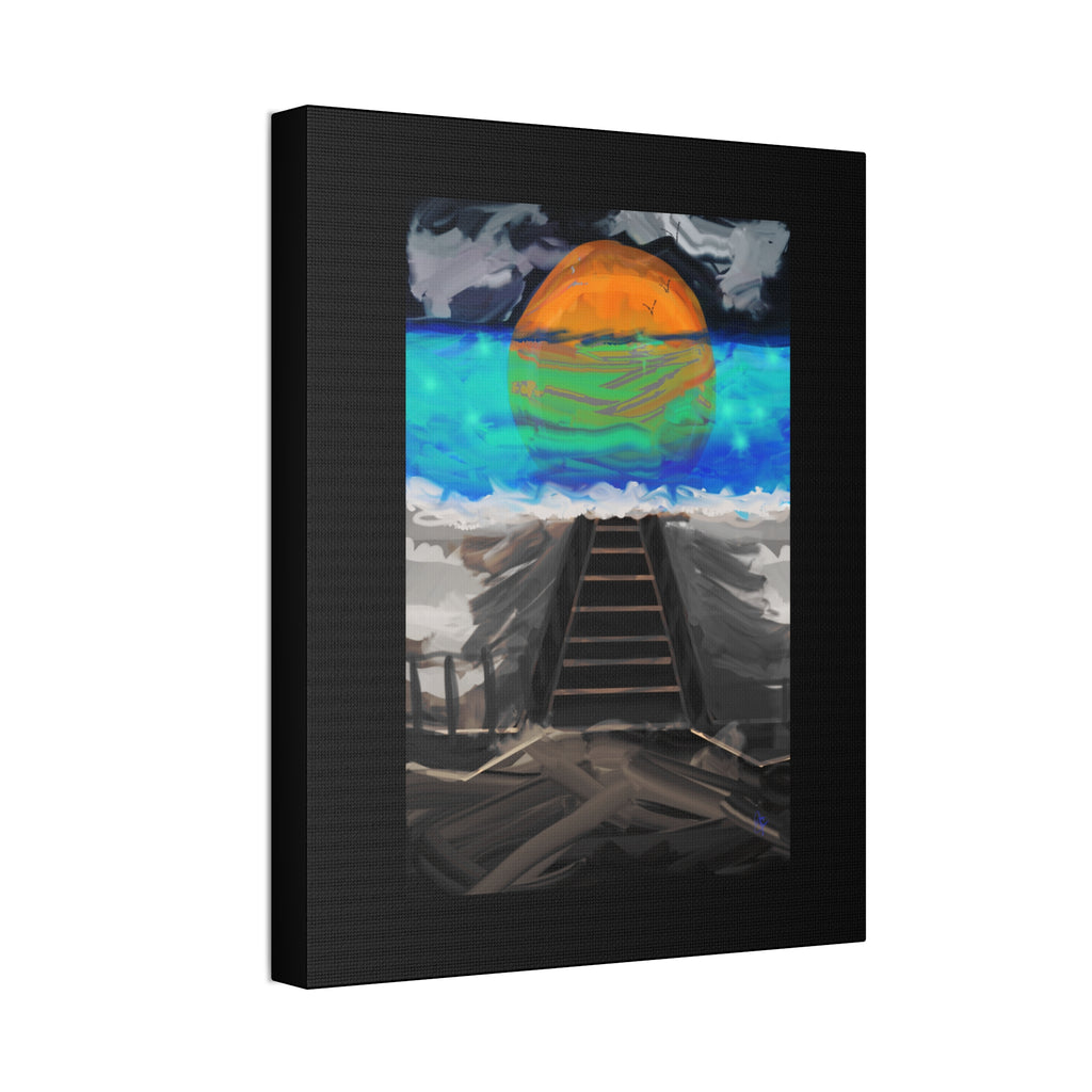 Sunset Beach Canvas Art – Stretched Wall Print