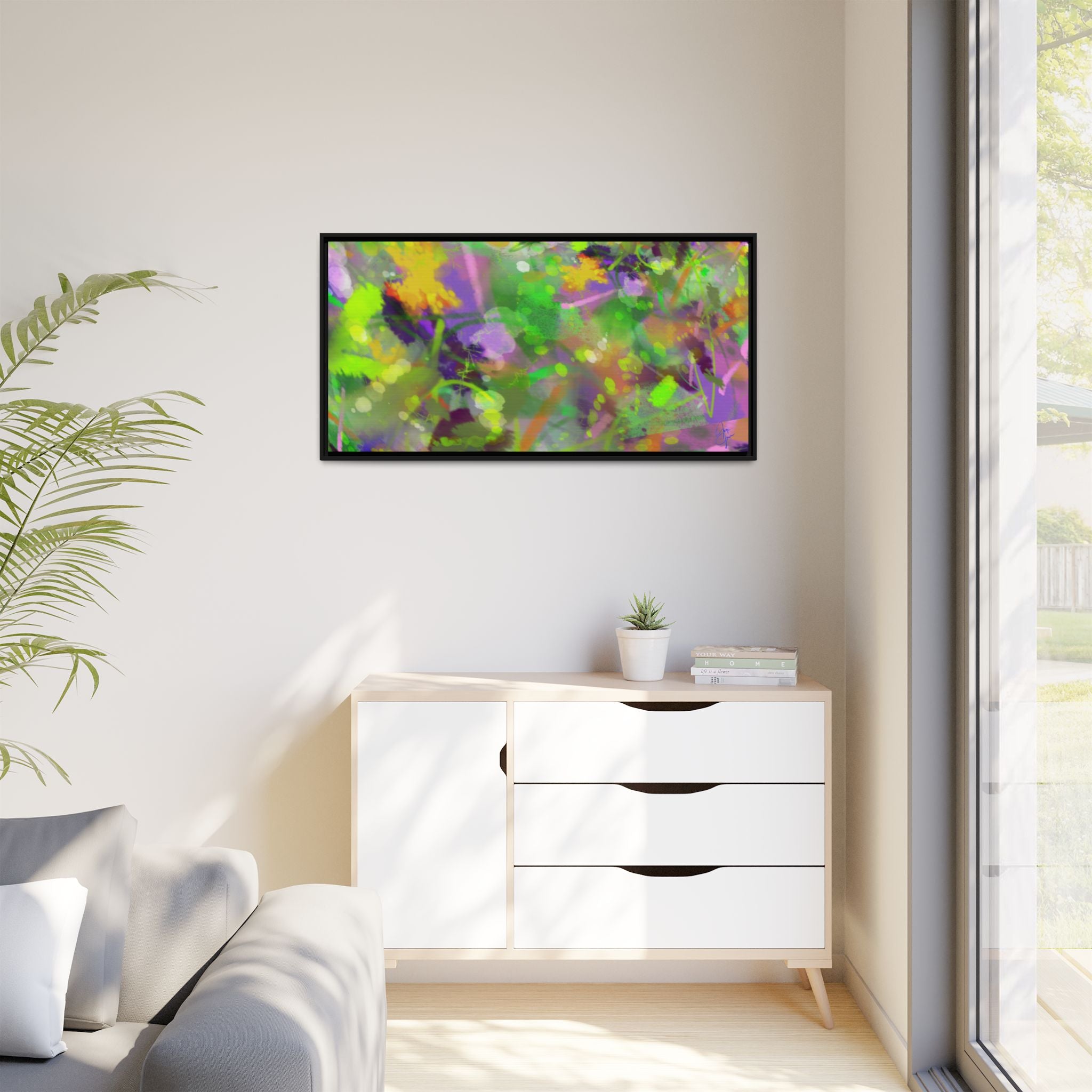 Matte Canvas, Framed (Multi-color)