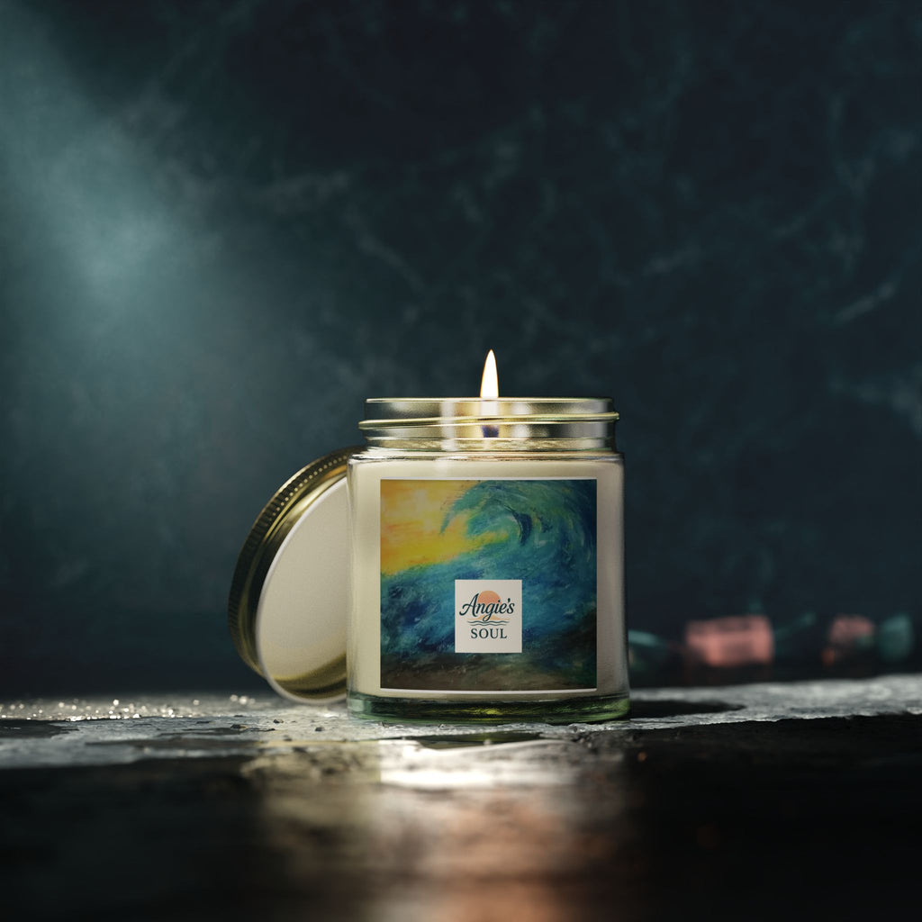 Coconut Apricot Soy Candle (4oz & 9oz) – Angie’s Soul Beach Wave Scent