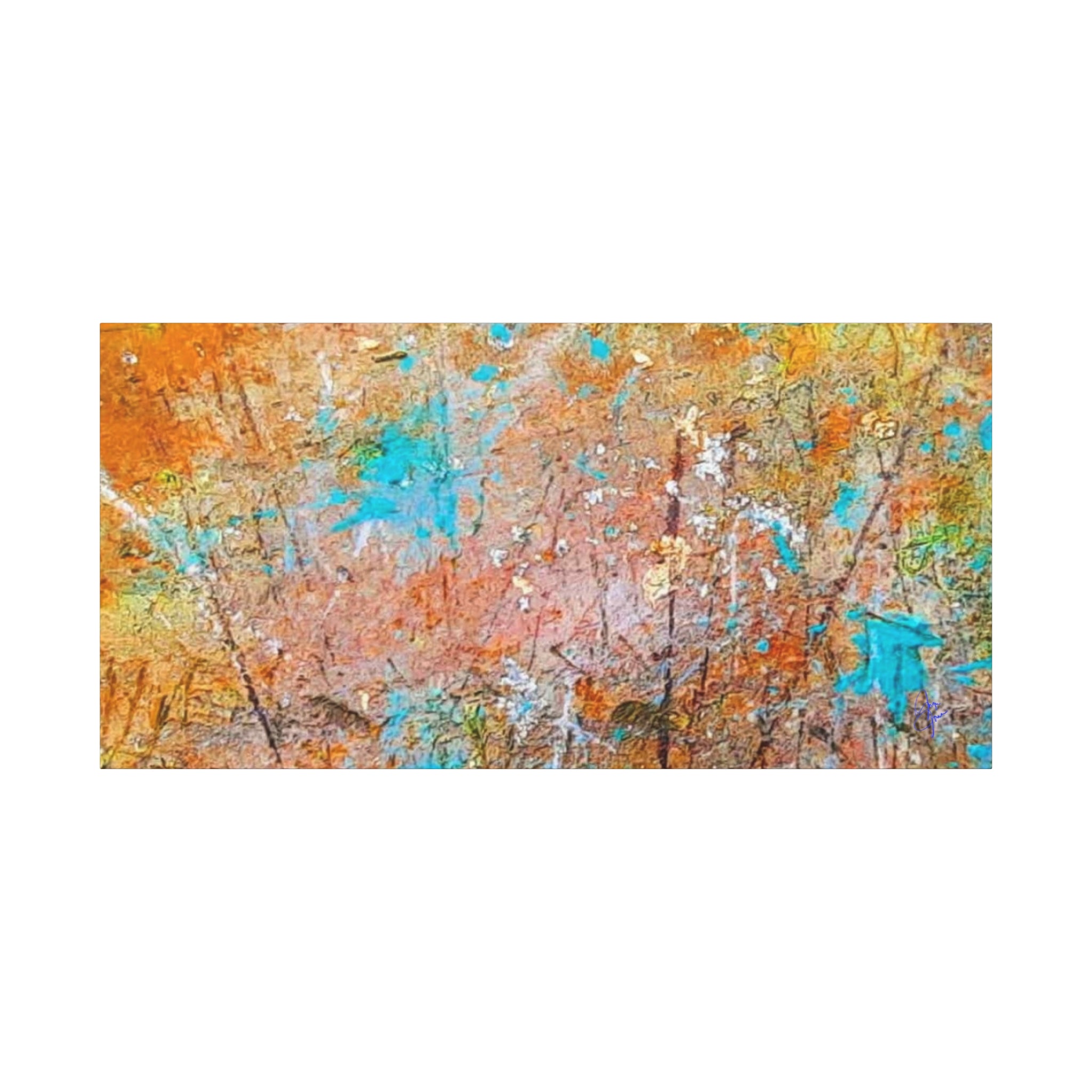Matte Canvas Wall Art — 'Walk in the Woods' Abstract by Angie Jones (Stretched 1.25")