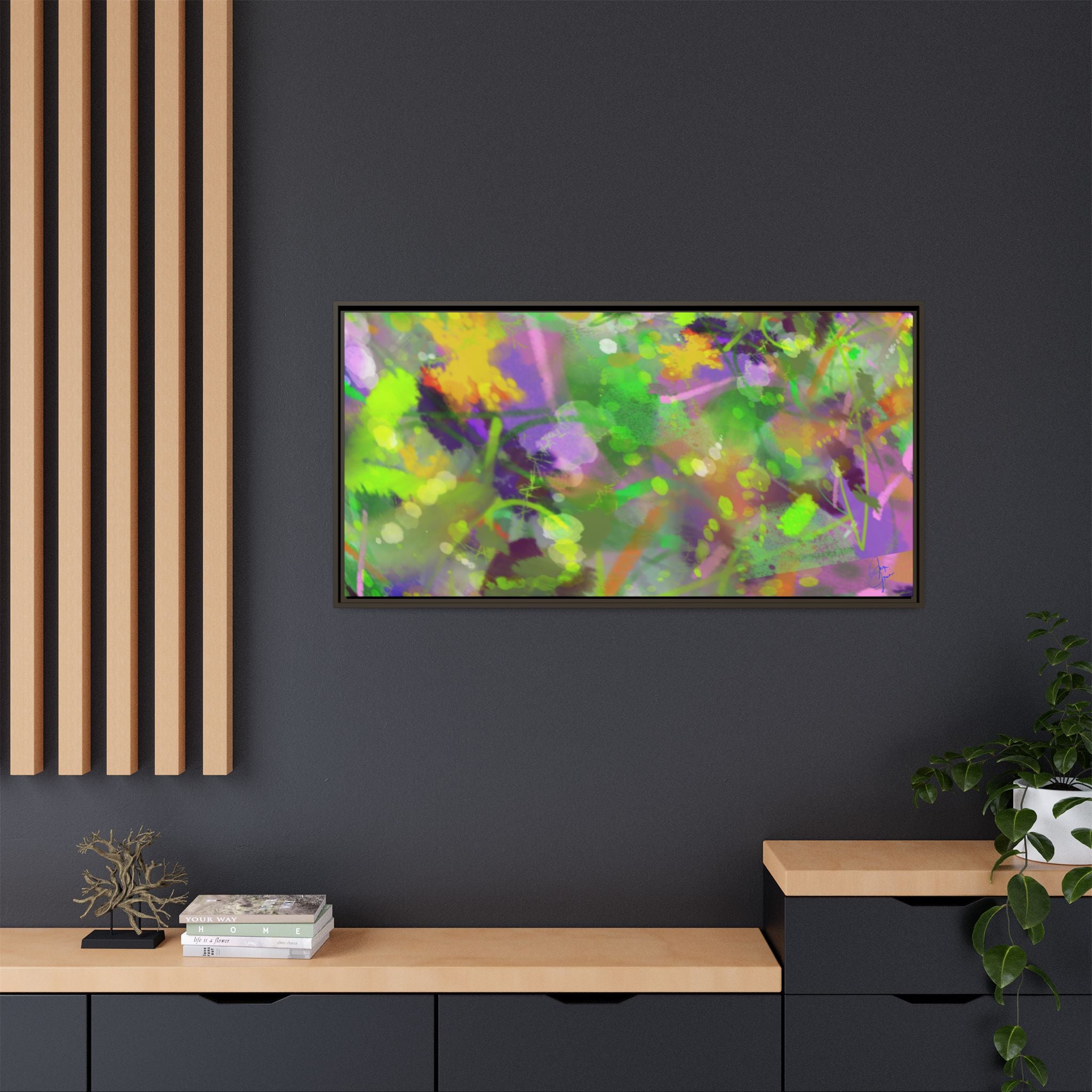 Matte Canvas, Framed (Multi-color)