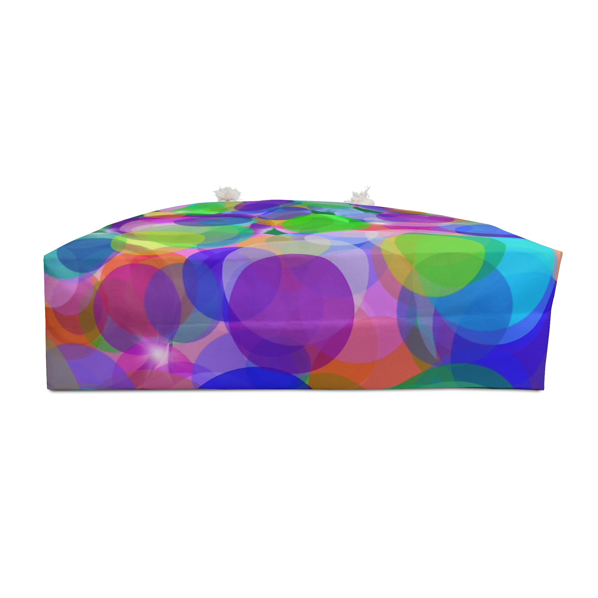 Colorful Bokeh Weekender Bag – Vibrant Circle Print Travel Tote