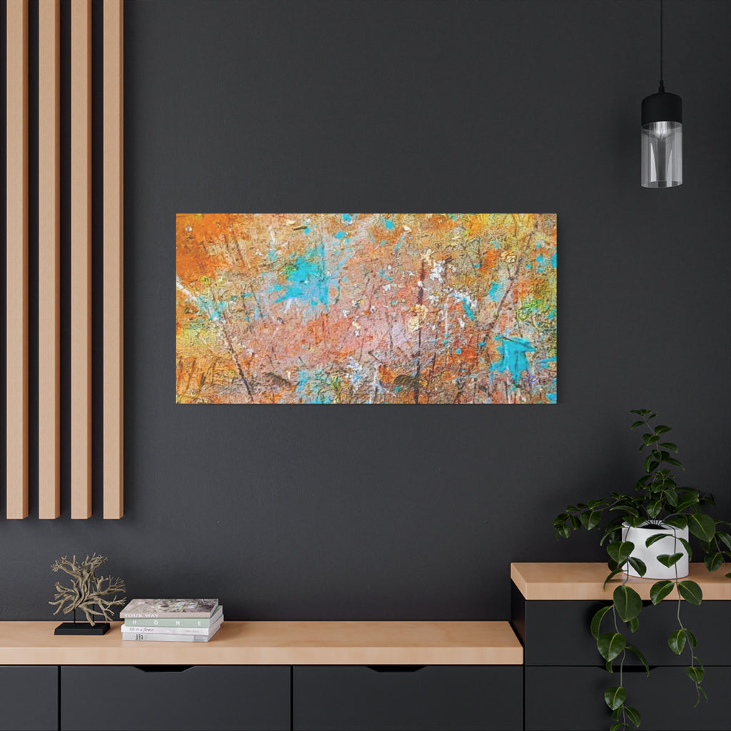 Matte Canvas Wall Art — 'Walk in the Woods' Abstract by Angie Jones (Stretched 1.25")