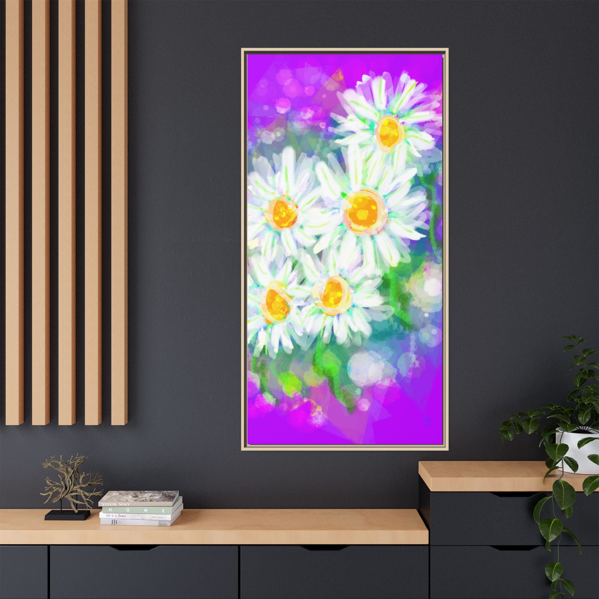 Matte Canvas, Framed (Multi-color)