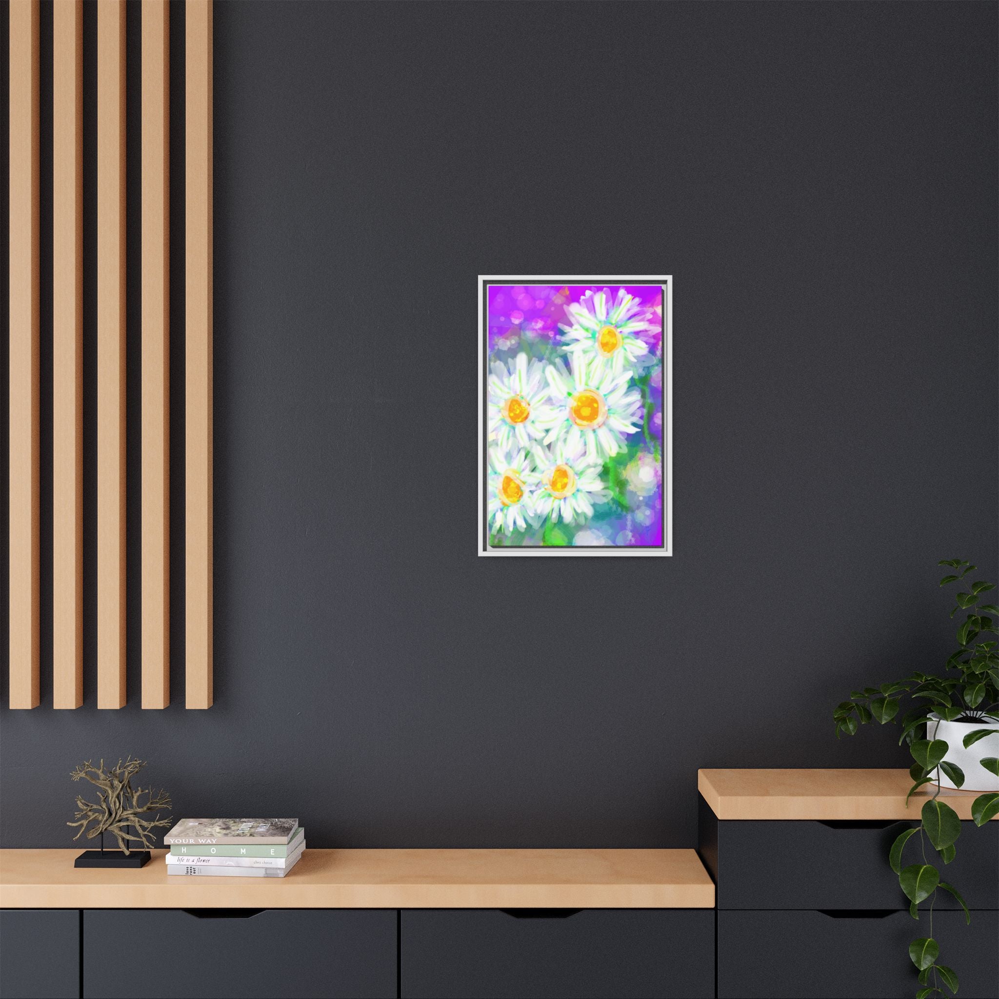 Matte Canvas, Framed (Multi-color)