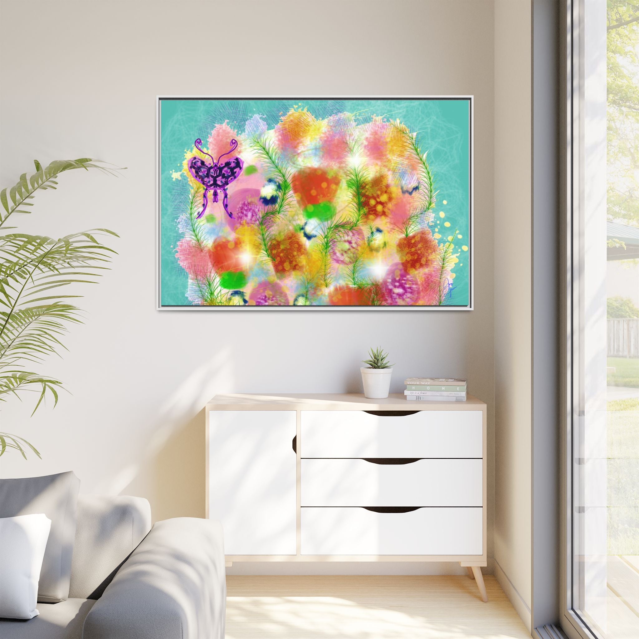 Matte Canvas, Framed (Multi-color)