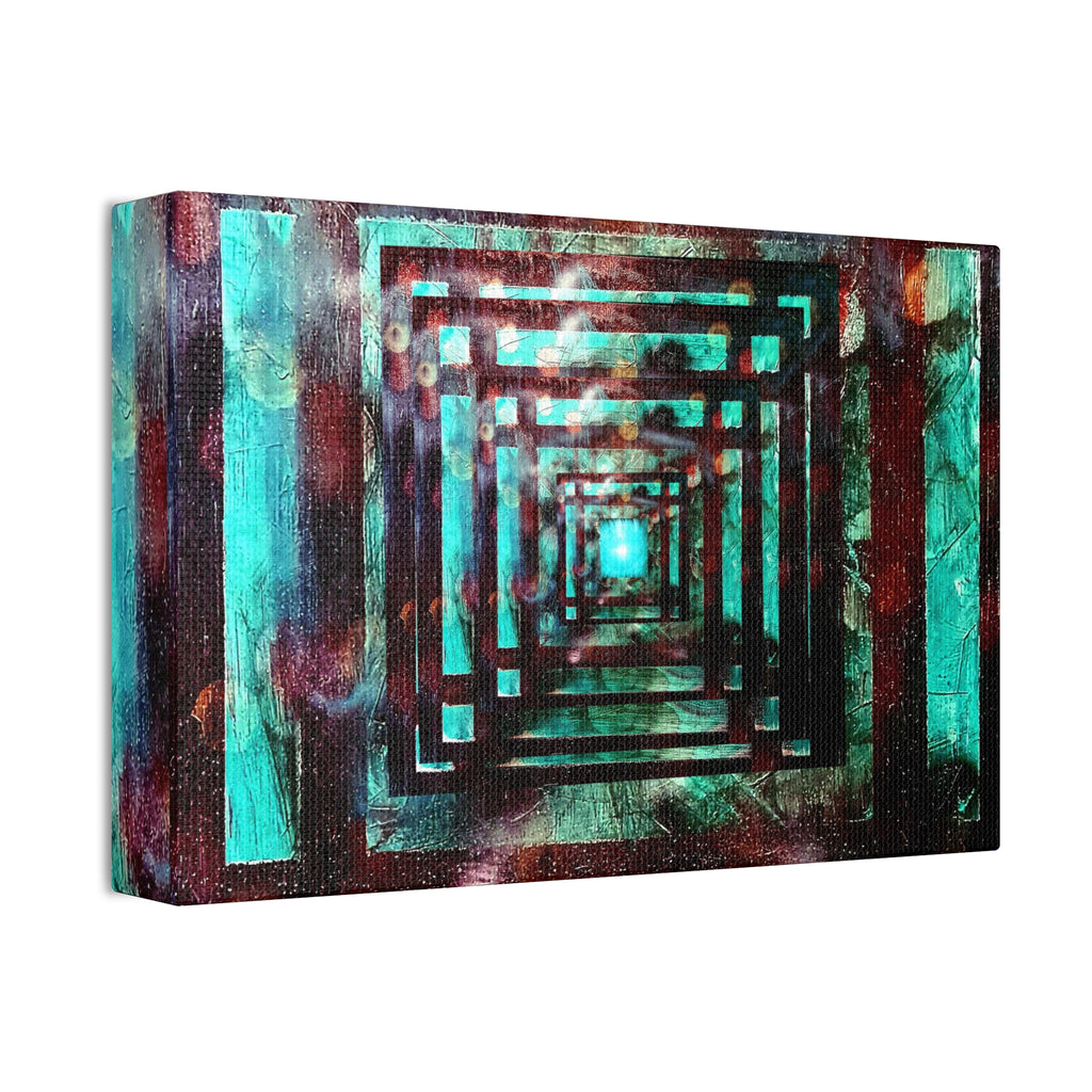 Inspirational Wall Art Canvas — "There's always a light at the end of the tunnel"