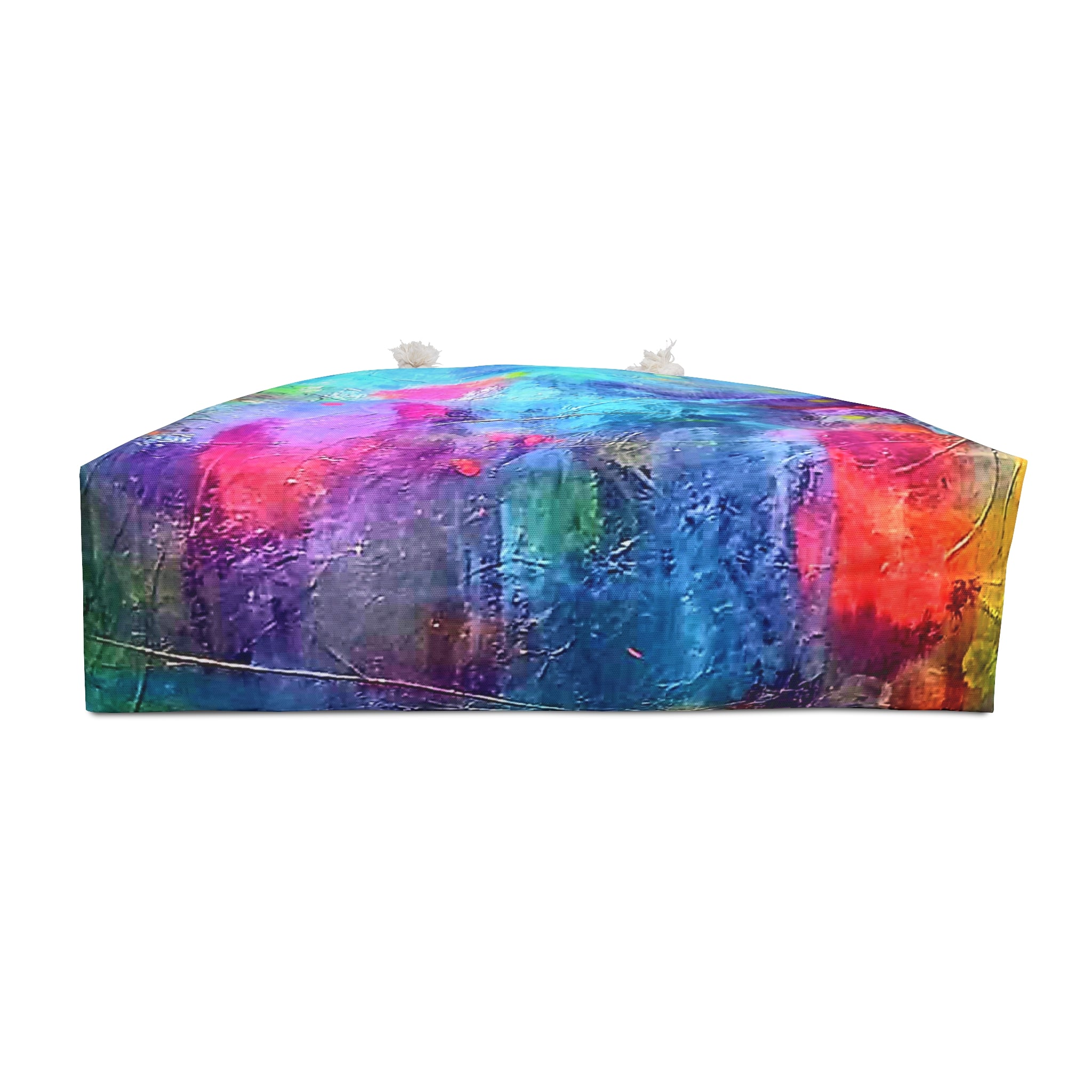 Abstract Color Splash Weekender Bag — Vibrant Artistic Travel Tote
