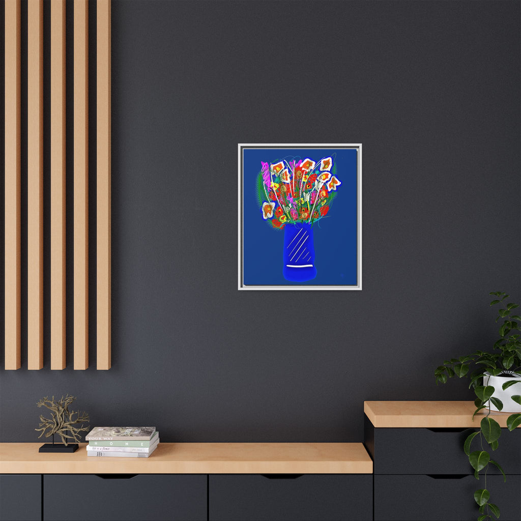 Floral Bouquet Matte Canvas Print — Framed Wall Art