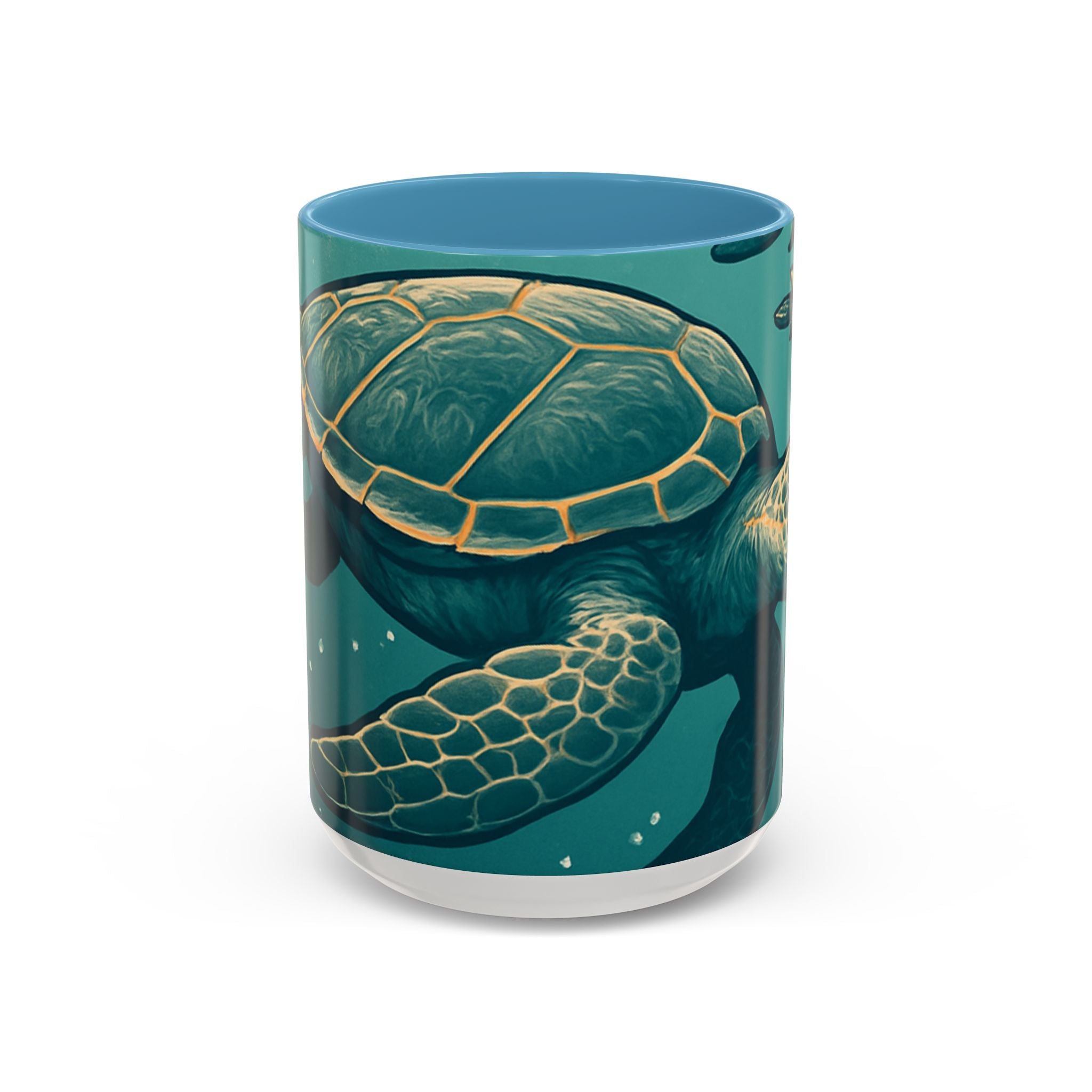 Tropical Turtle Accent Coffee Mug
