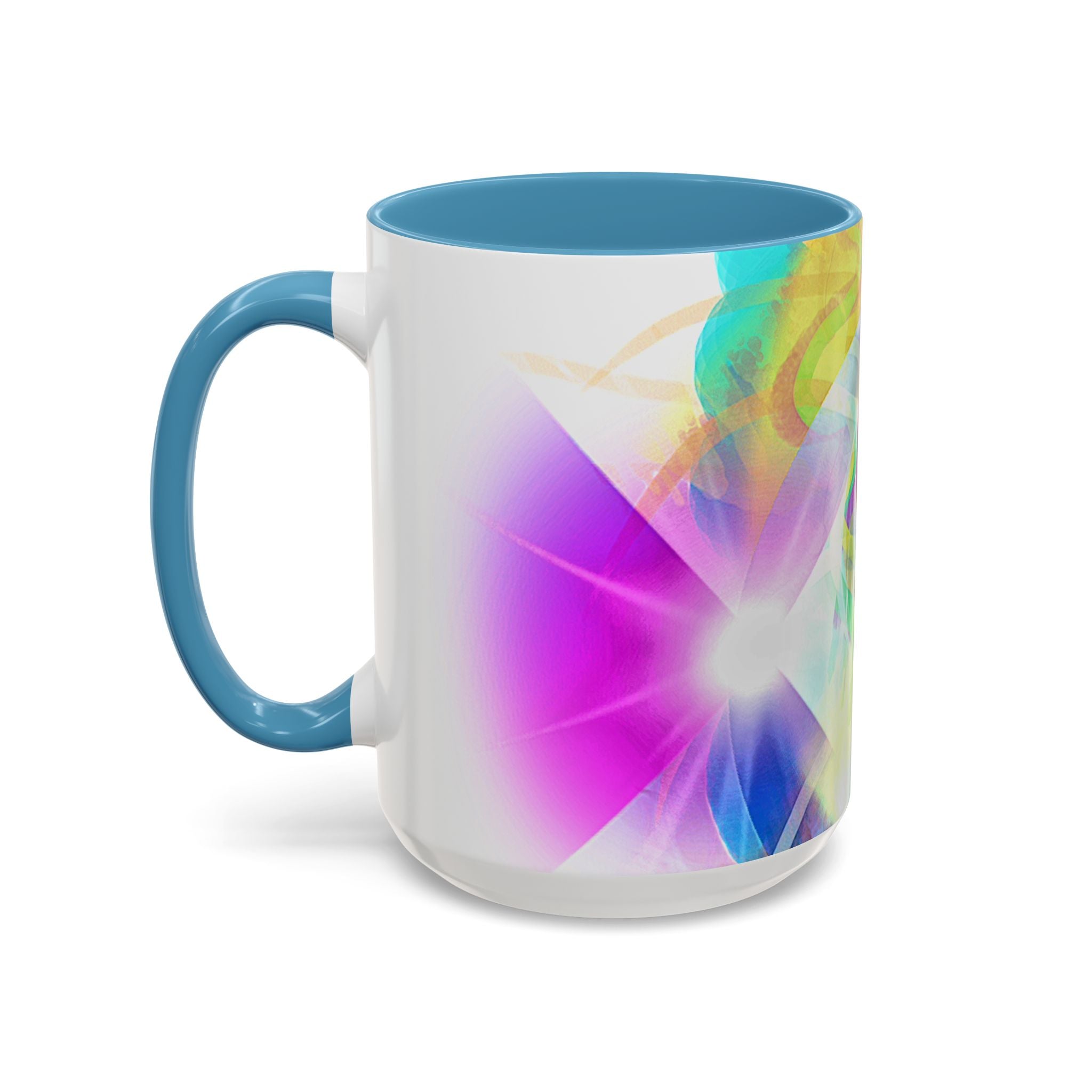 Colorful Heart Coffee Mug – Vibrant Abstract Love Accent Mug (11/15oz)