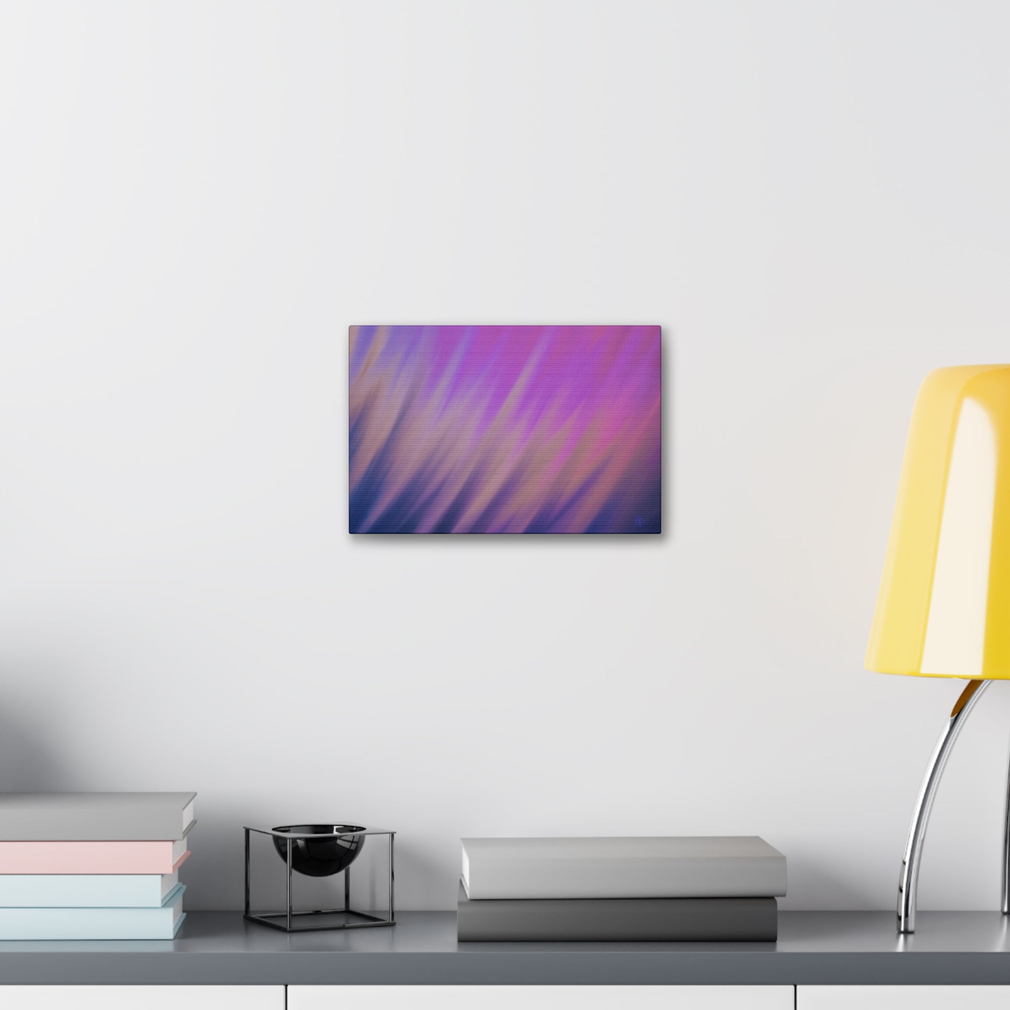 Abstract Purple Gradient Canvas Wall Art — Stretched 1.5"