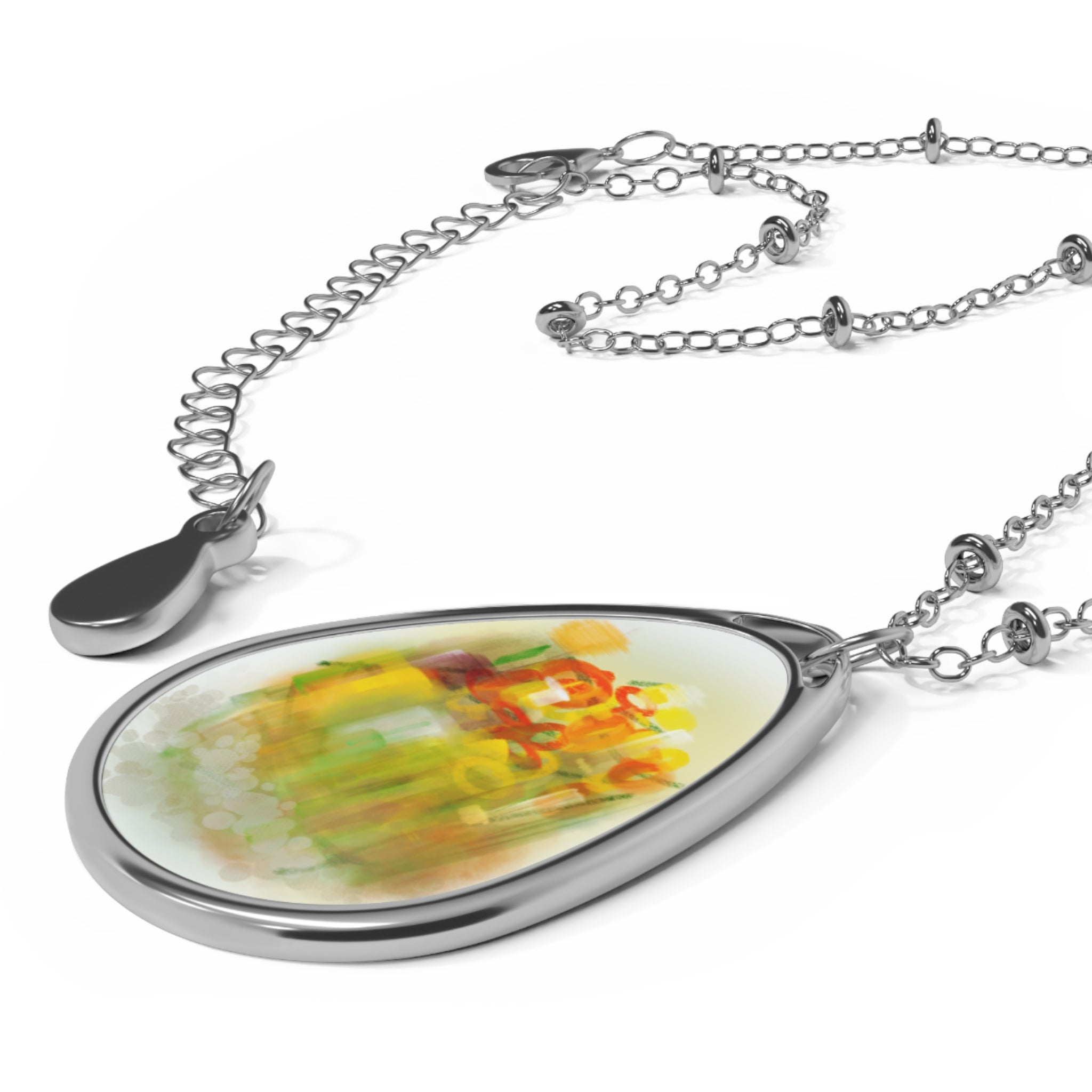Oval Necklace — "Carry a Painting with You" Pendant