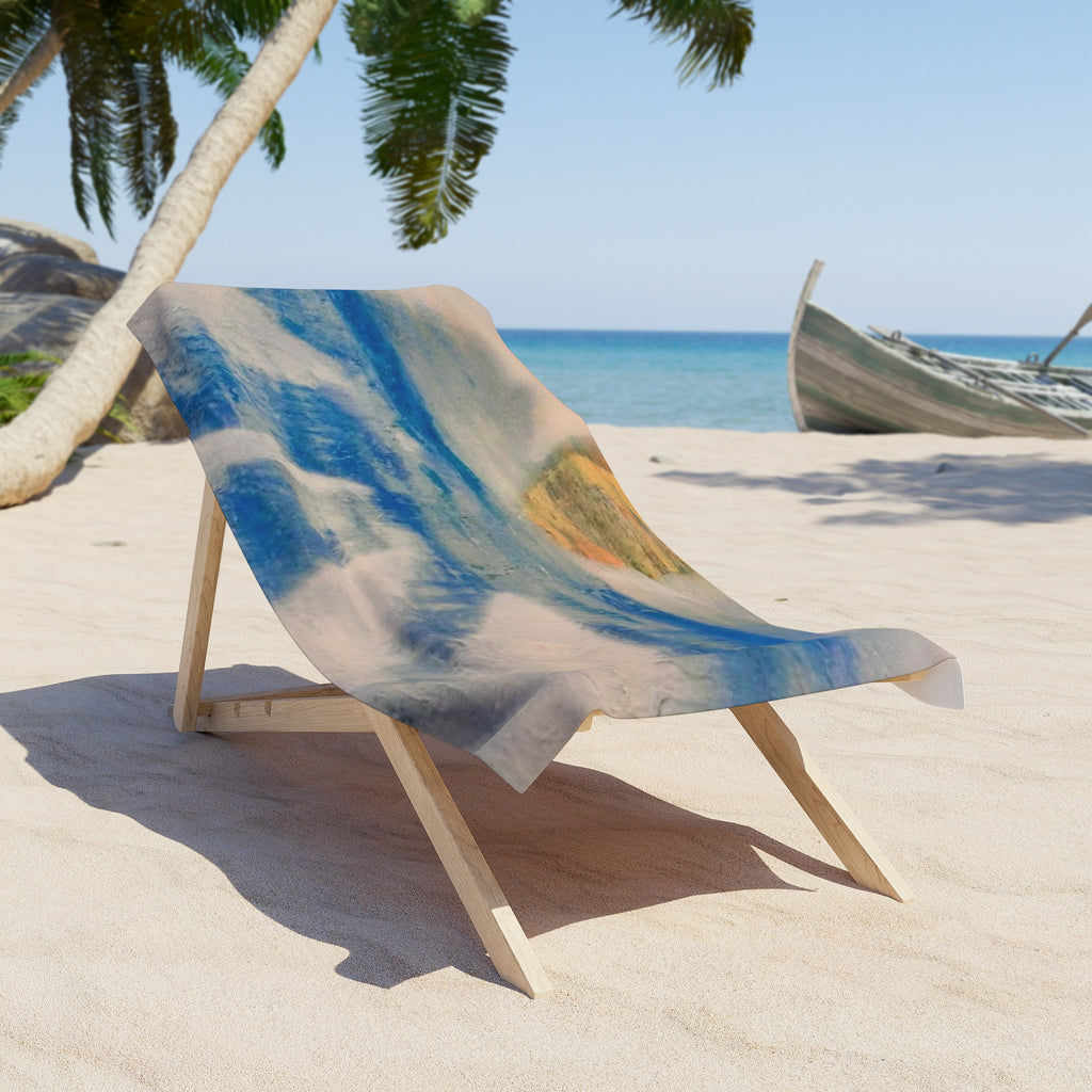 Sunset Waves Beach Towel - Vibrant Summertime Essential