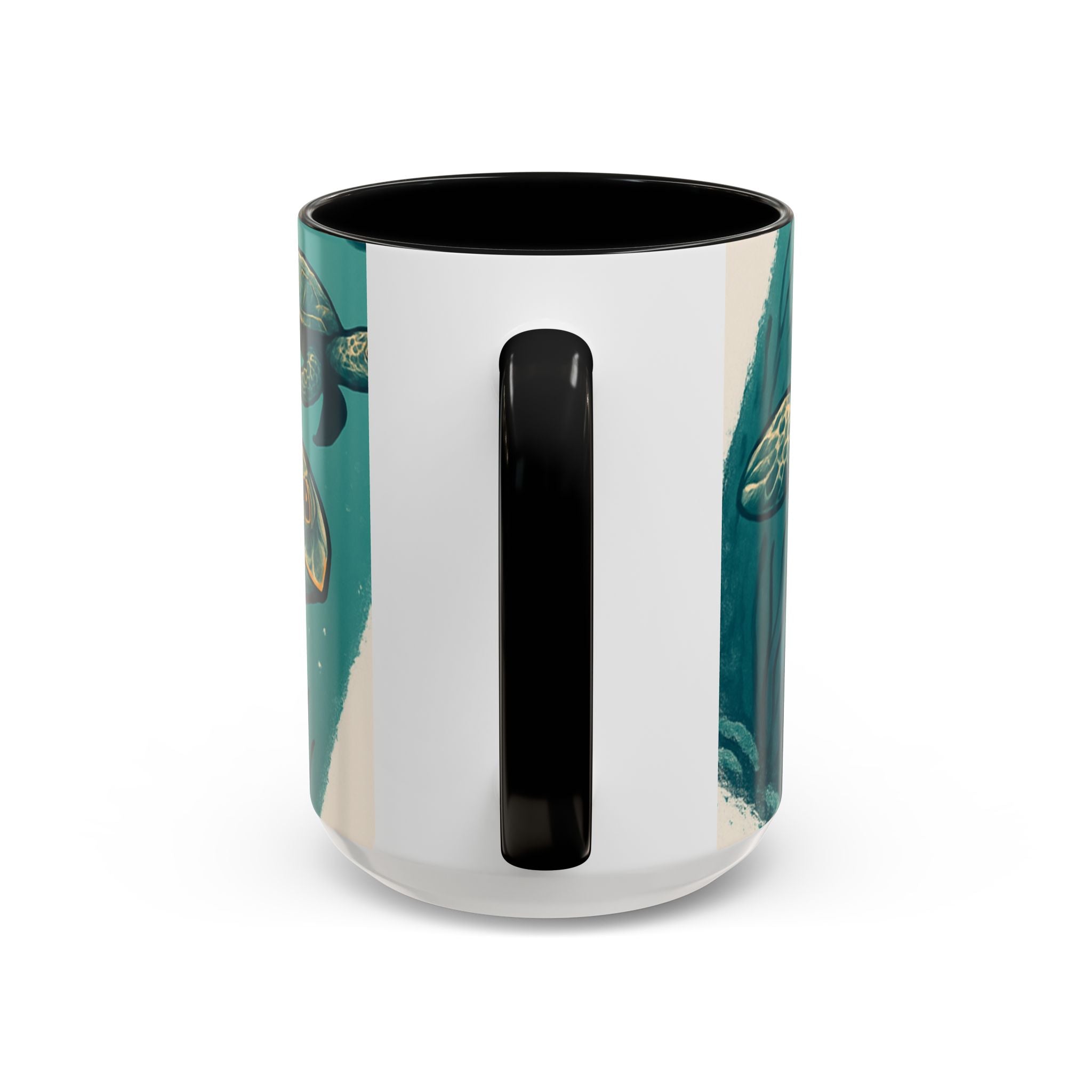 Tropical Turtle Accent Coffee Mug