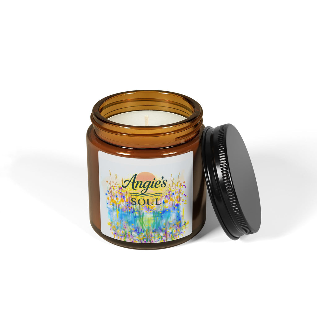 Angie's Soul Scented Soy Candle — Amber Jar Aromatherapy Candle
