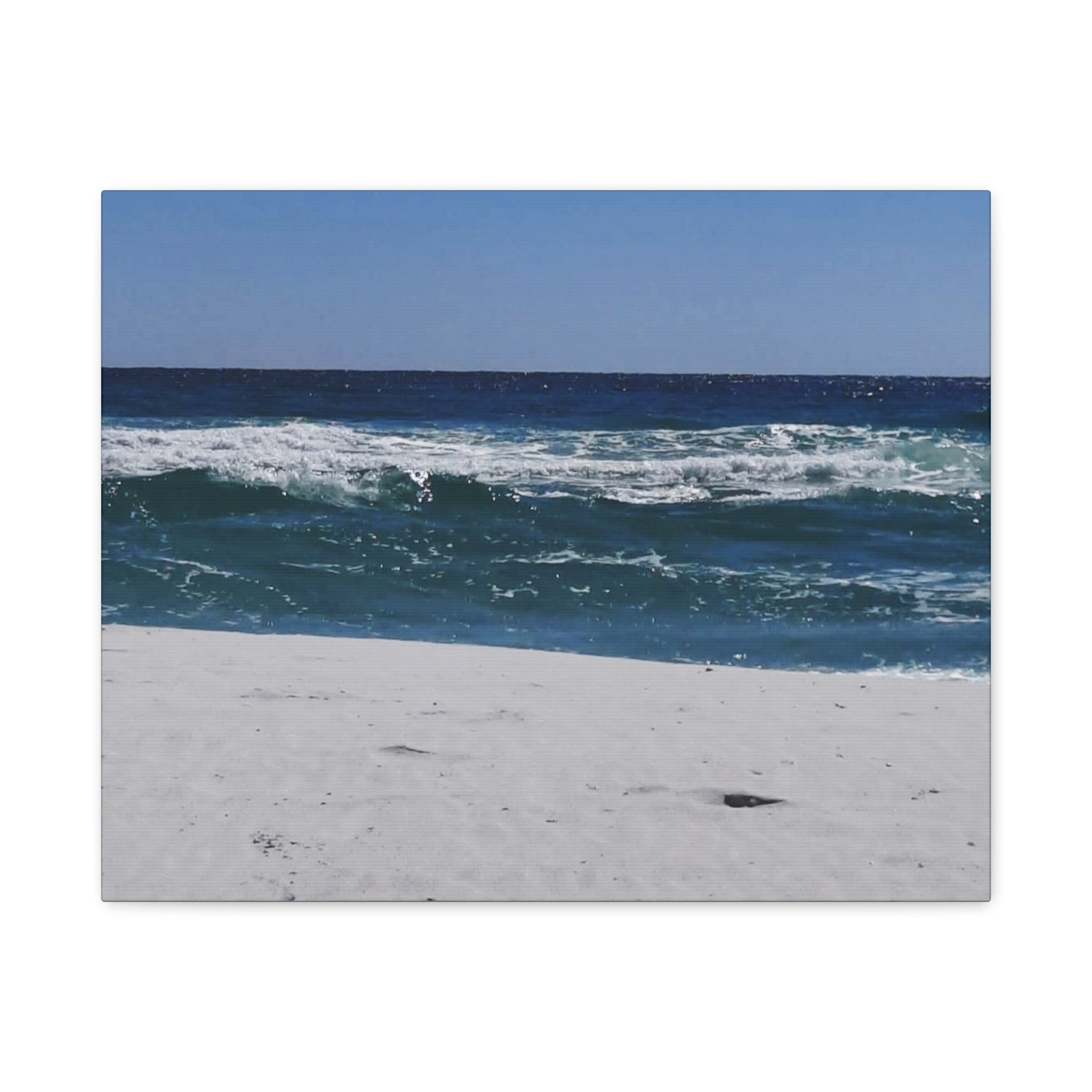 Ocean Waves Beach Canvas Print — Matte Stretched Wall Art