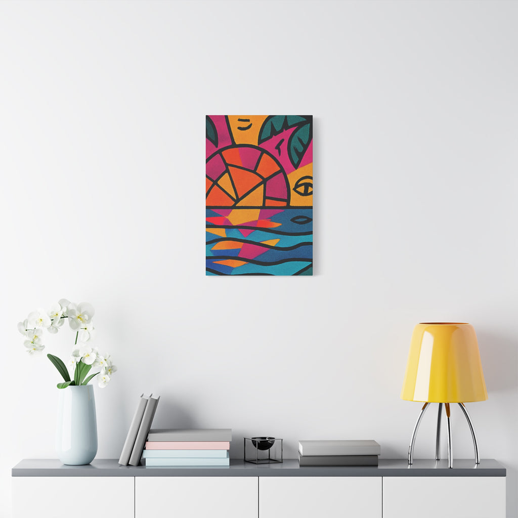 Canvas Print - Picasso Inspired Beach Scene