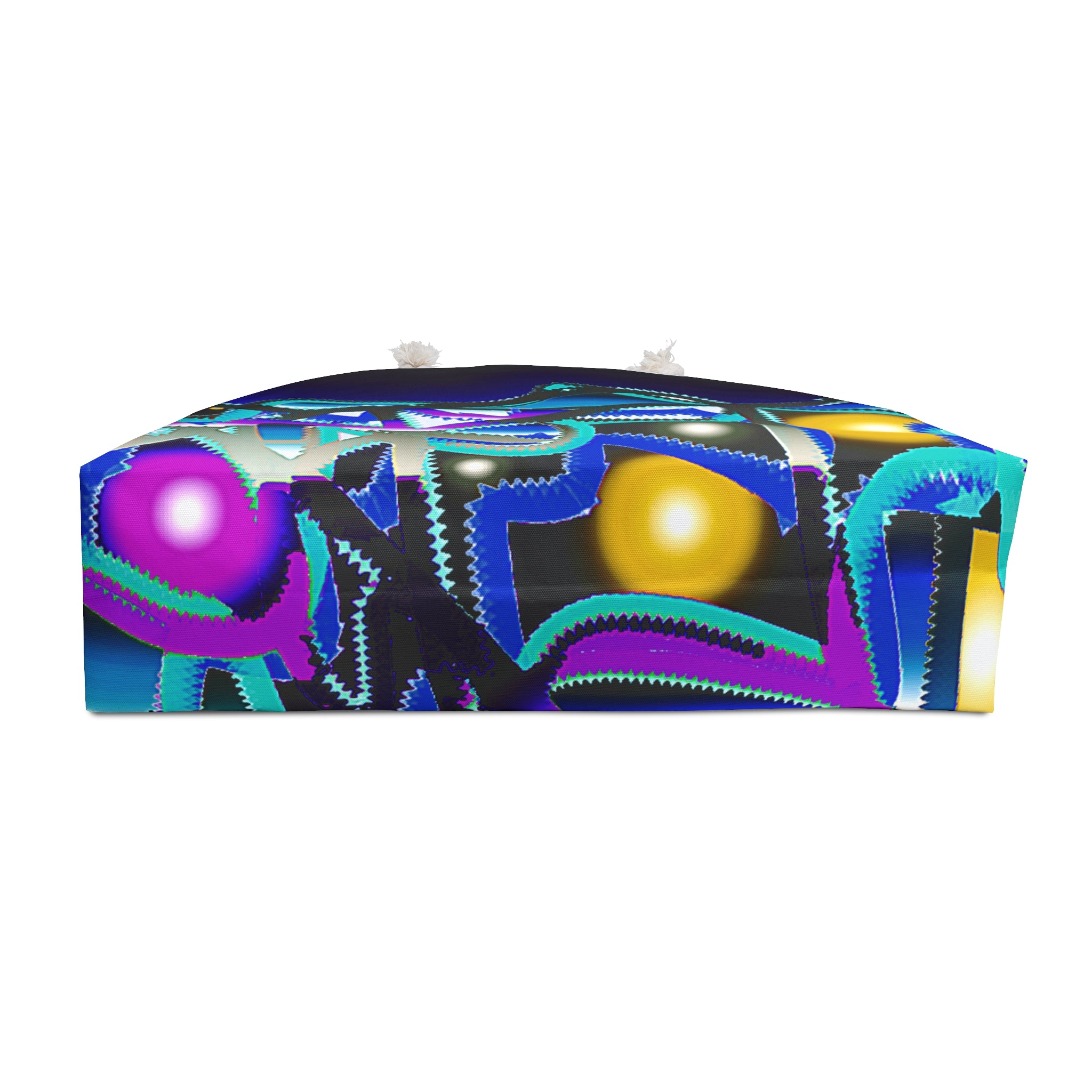 Neon Graffiti Weekender Bag — Colorful Urban Travel Tote