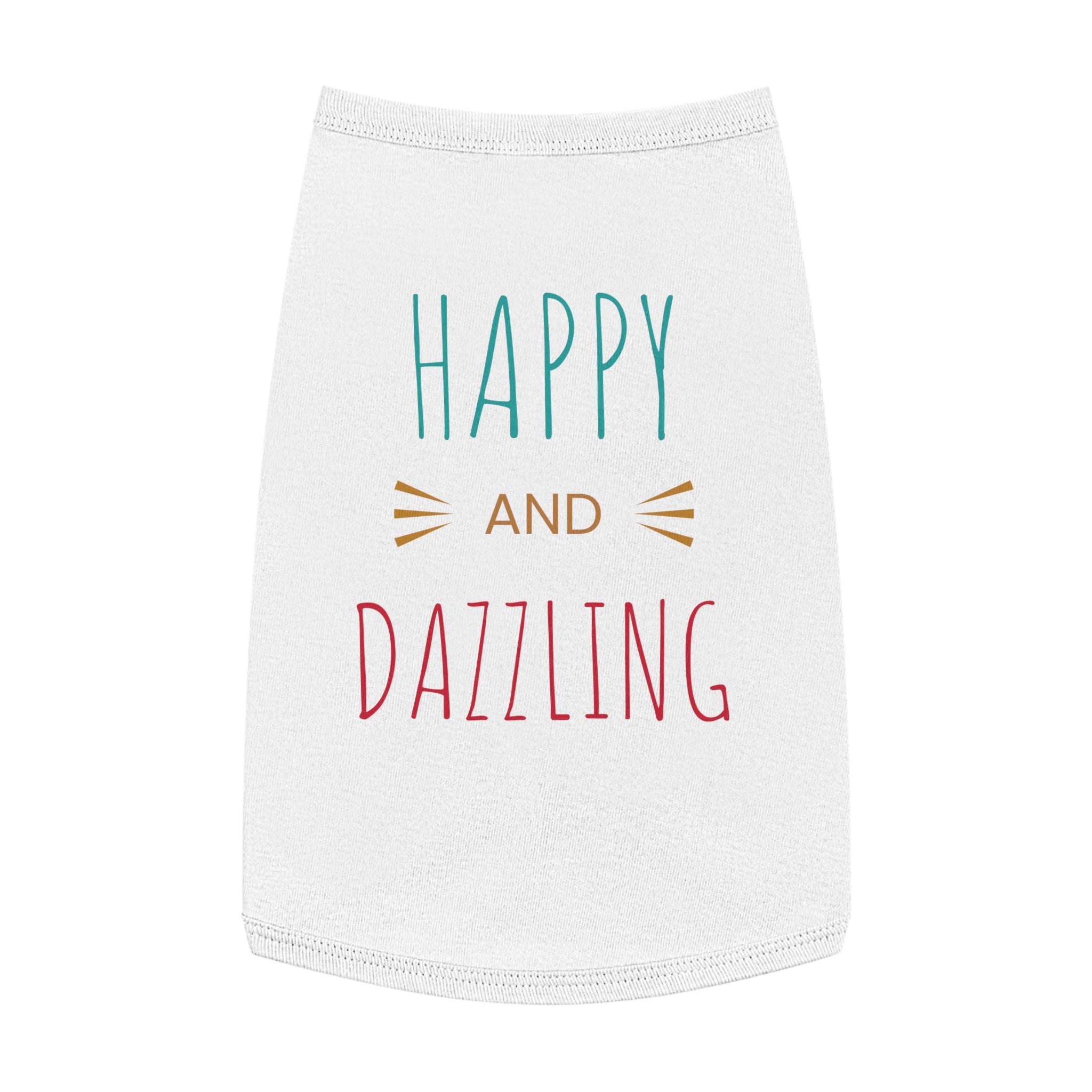 Happy & Dazzling Pet Tank Top for Fun-Loving Pets I