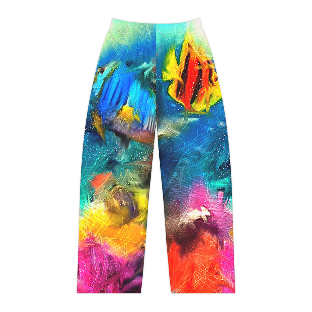 Colorful Reef Women's Pajama Pants — Vibrant Tropical Fish All-Over Print