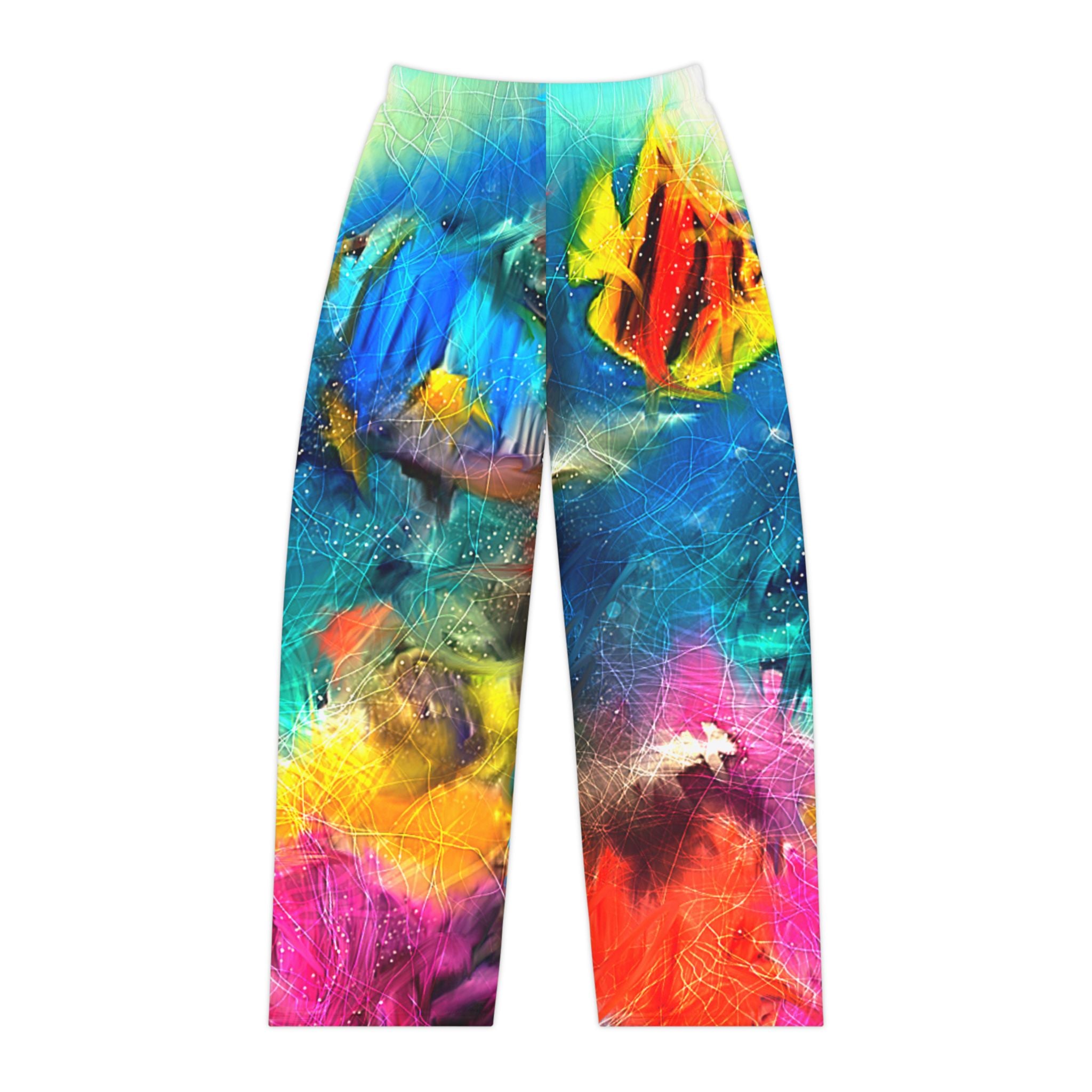 Colorful Reef Women's Pajama Pants — Vibrant Tropical Fish All-Over Print