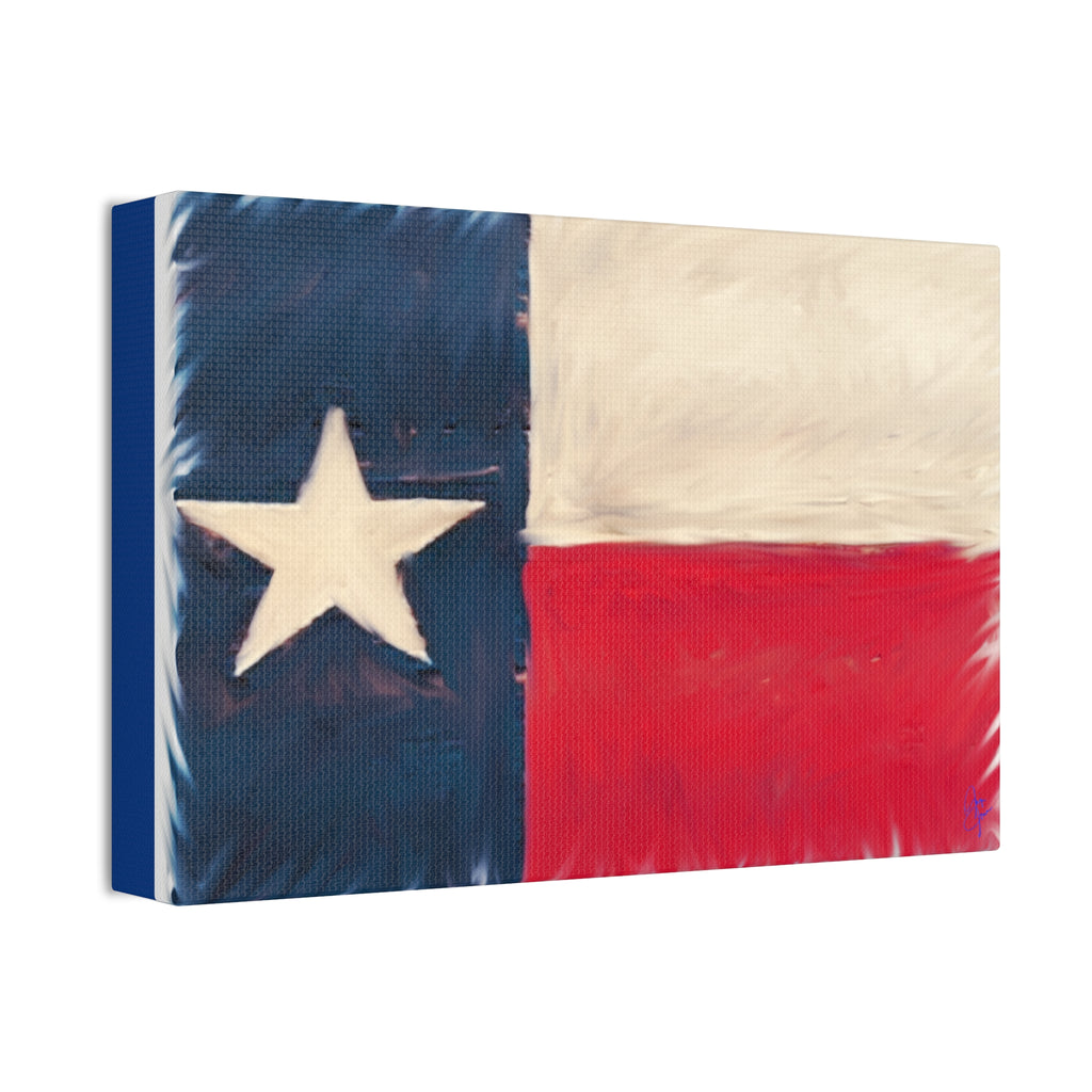 Texas Pride Canvas Stretched 1.5" - Patriotic Home Wall Art