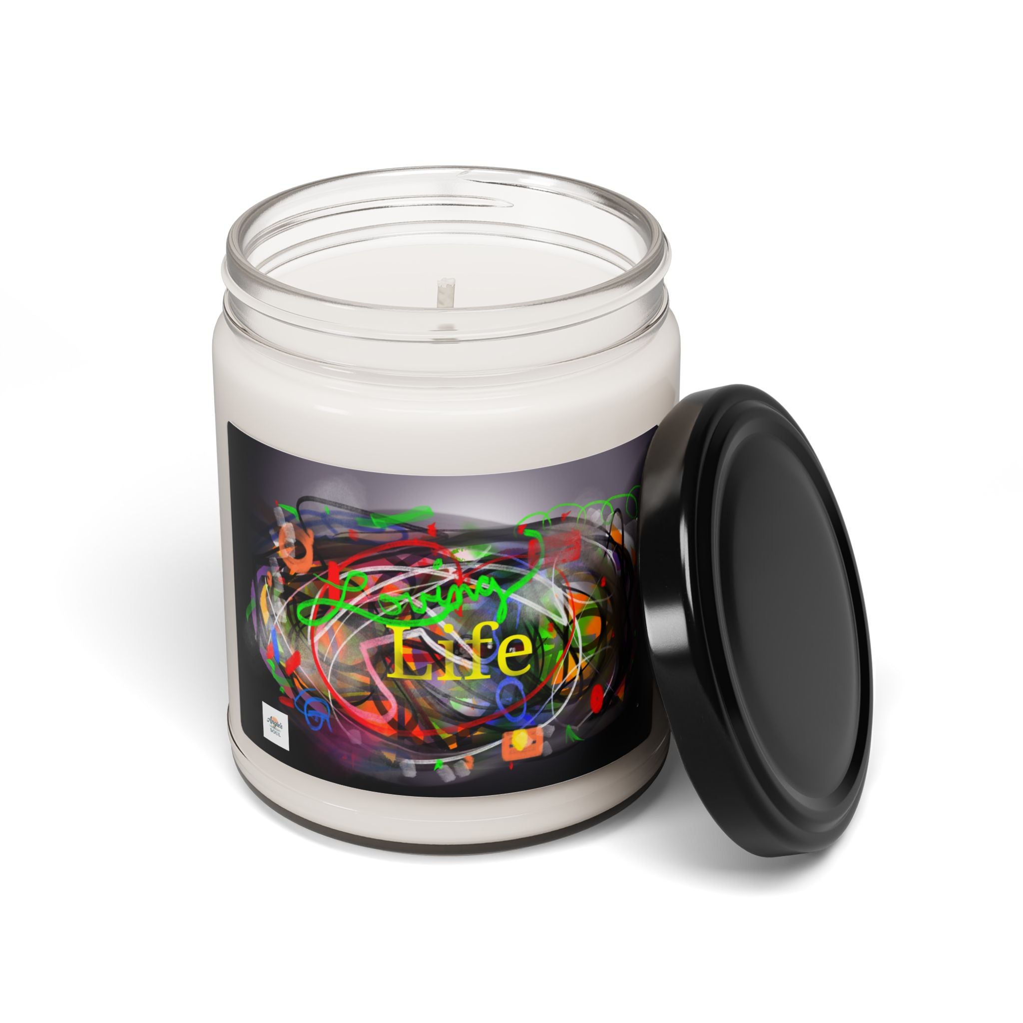 Life Neon Art Scented Soy Candle — 9oz Aromatherapy Jar