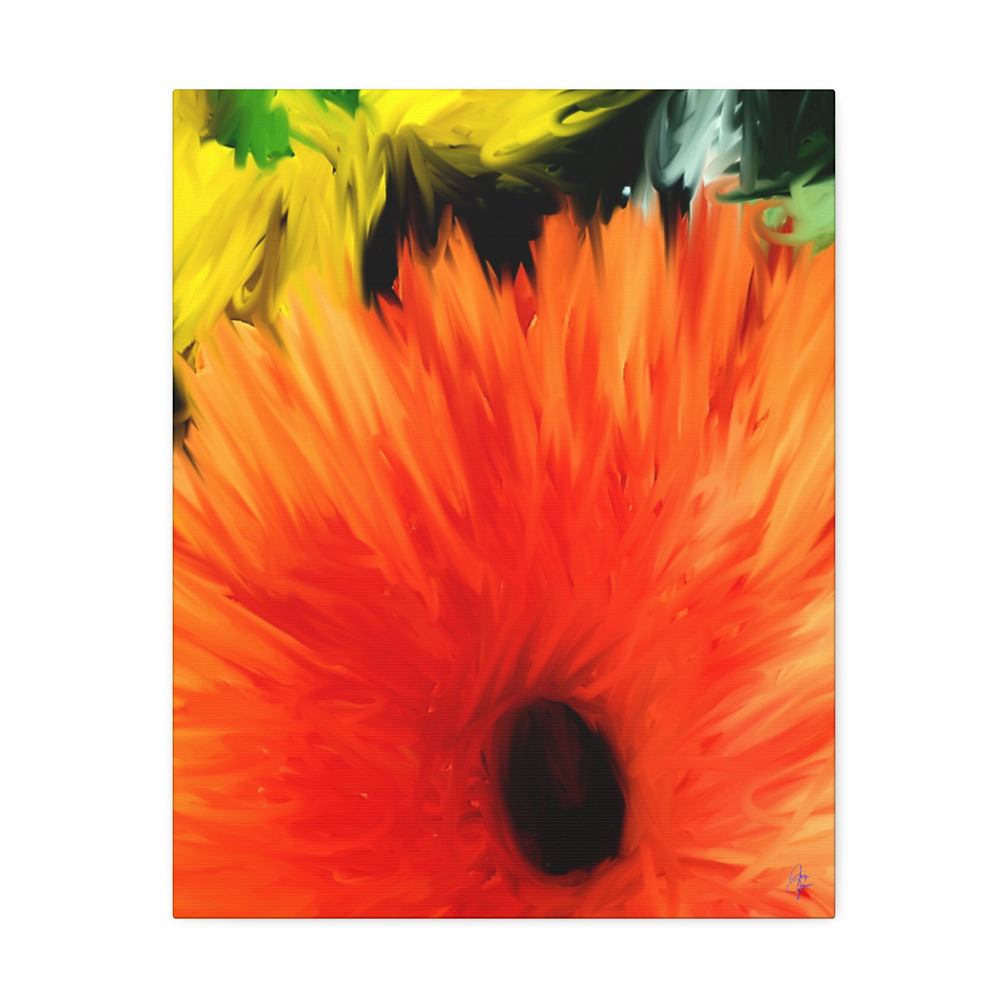 Sunflower Burst Canvas Wall Art - Stretched 1.5"