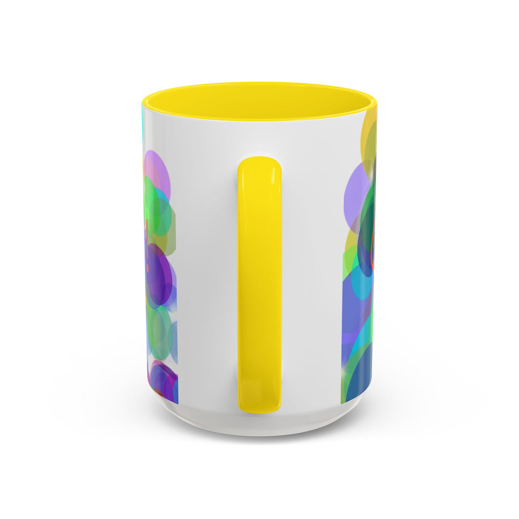 Colorful Bokeh "Choose Joy!" Accent Coffee Mug (11/15oz)