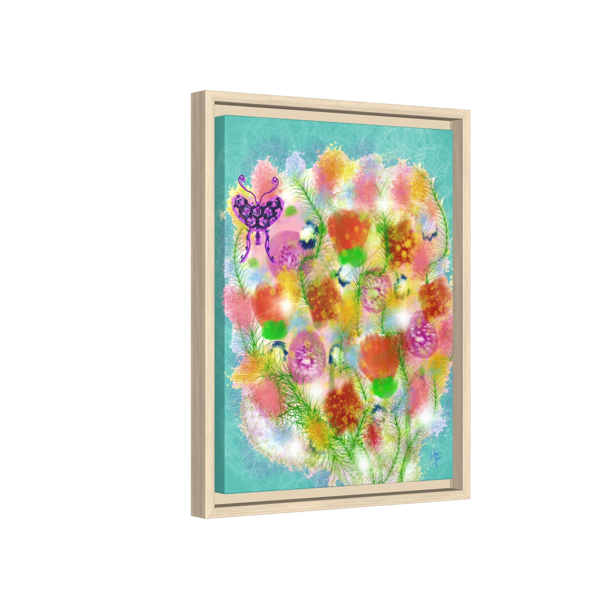Matte Canvas, Framed (Multi-color)